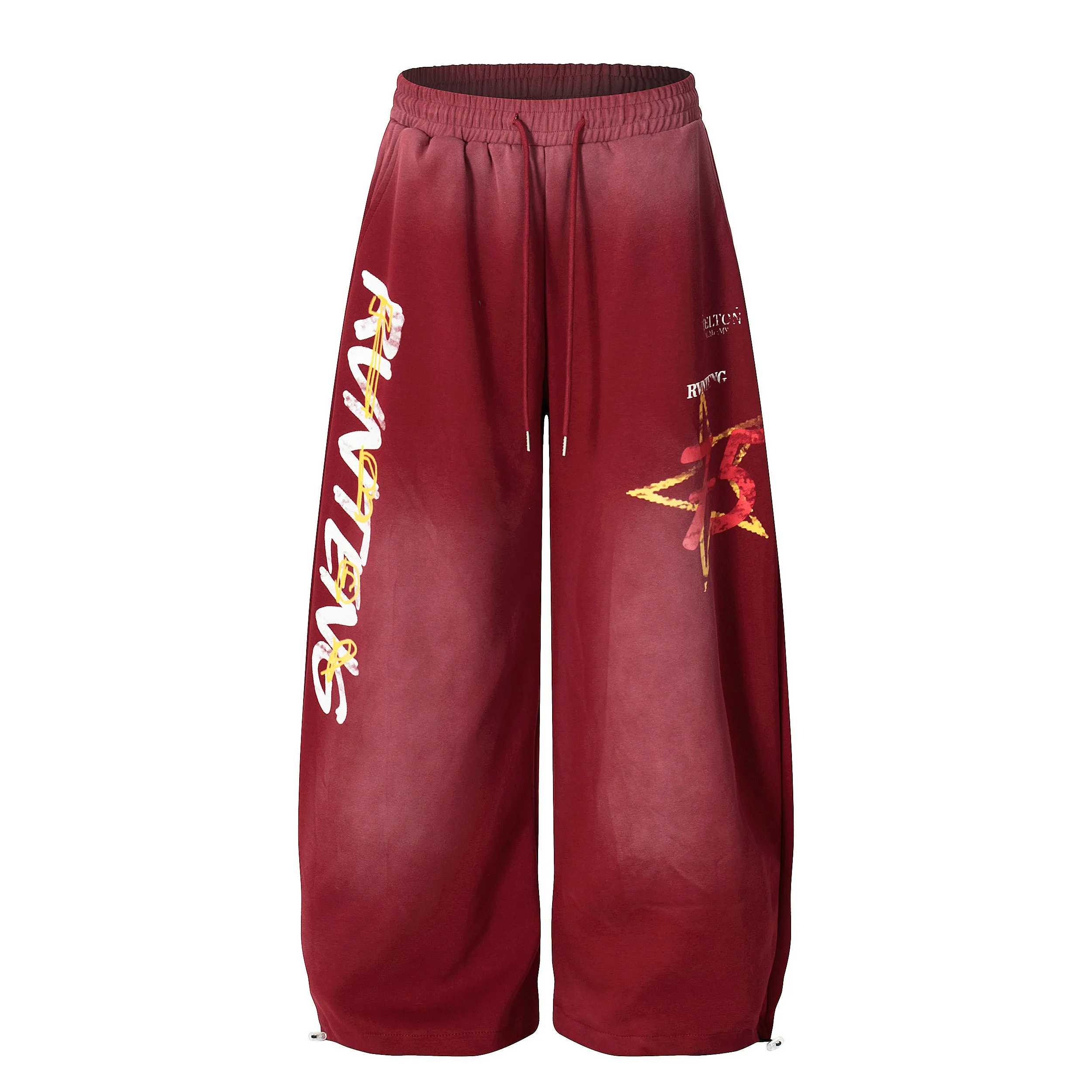 Omirad Gradient Graphic Wide-Leg Sweatpants sold by Omirad product image thumbnail 2