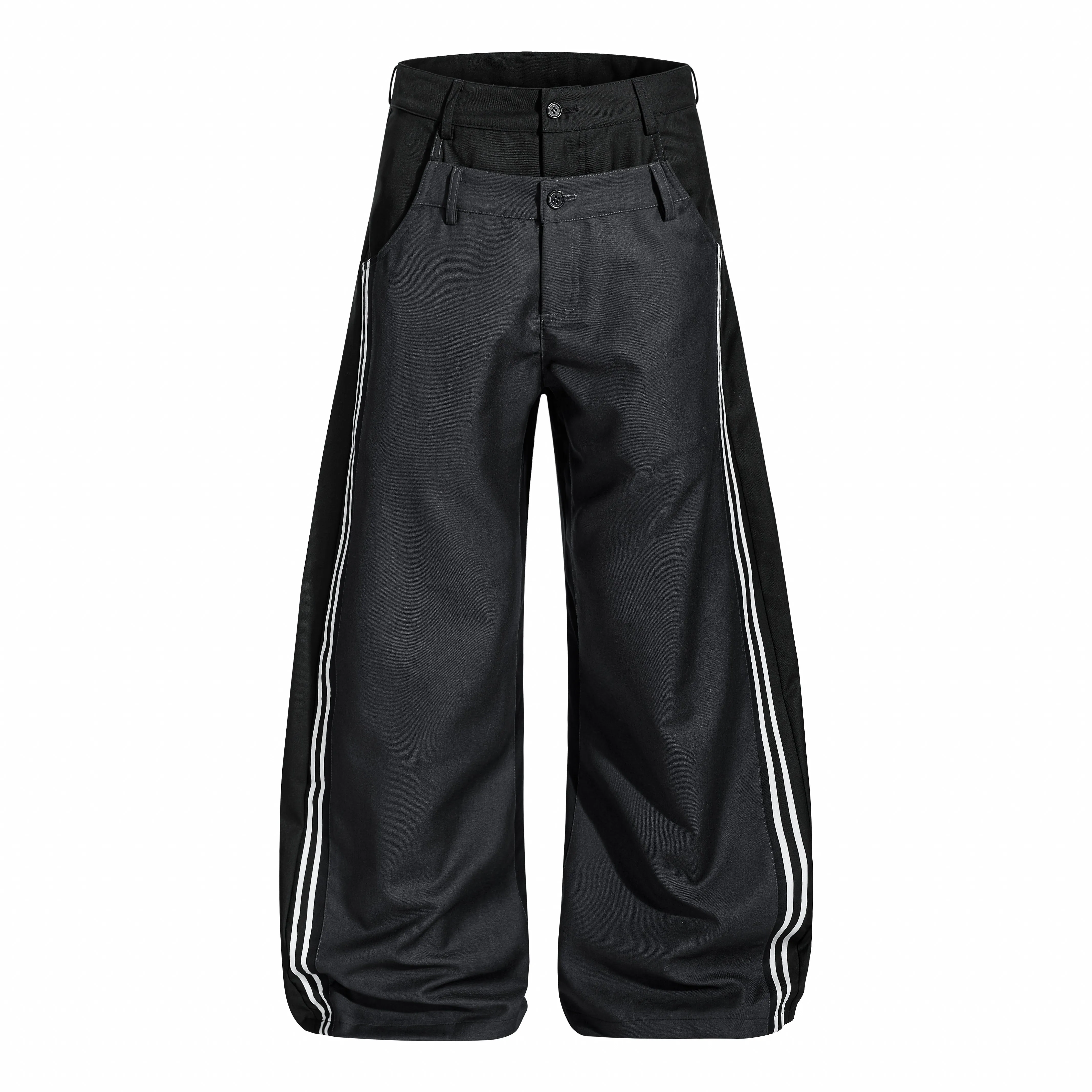 Omirad Dual-Panel Track Wide Pants sold by Omirad product image thumbnail 2