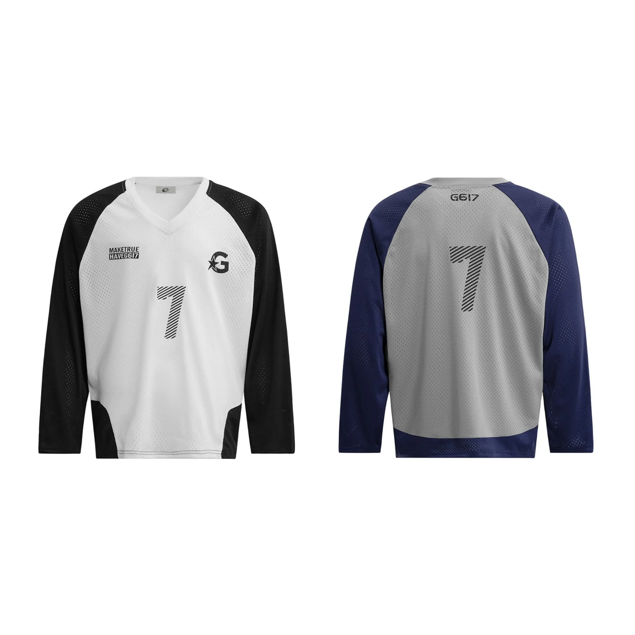 Omirad “7” Colorblock Mesh Jersey sold by Omirad