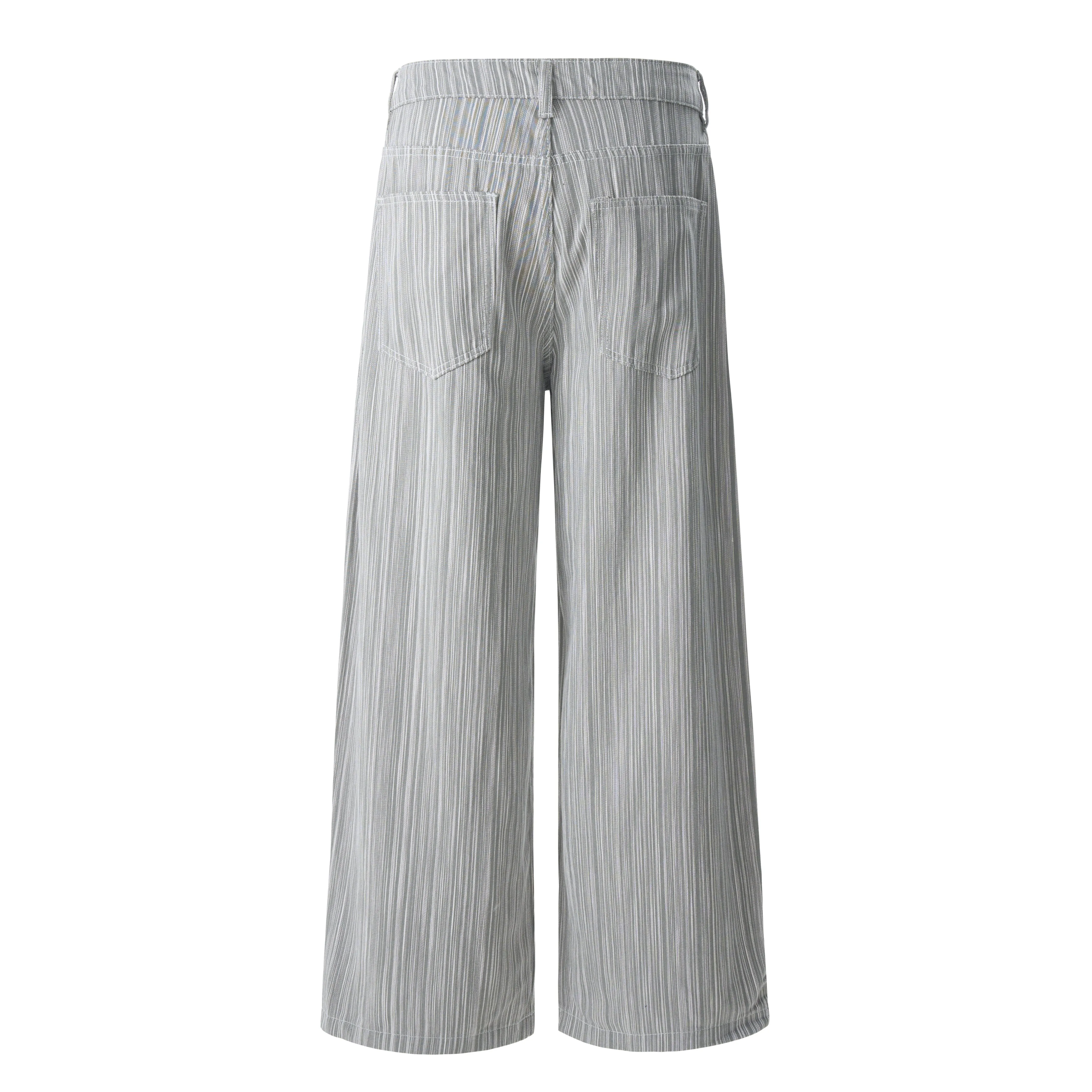 Omirad Striped Relaxed Wide-Leg Pants sold by Omirad product image thumbnail 3