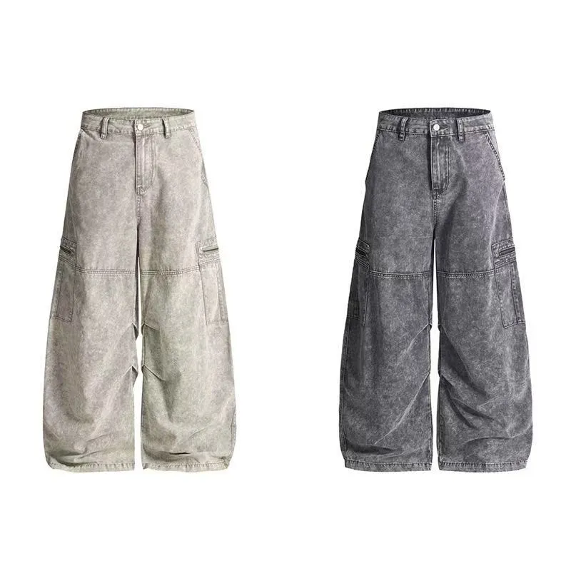 Omirad Vintage Wash Wide-Leg Pants sold by Omirad product image thumbnail 2