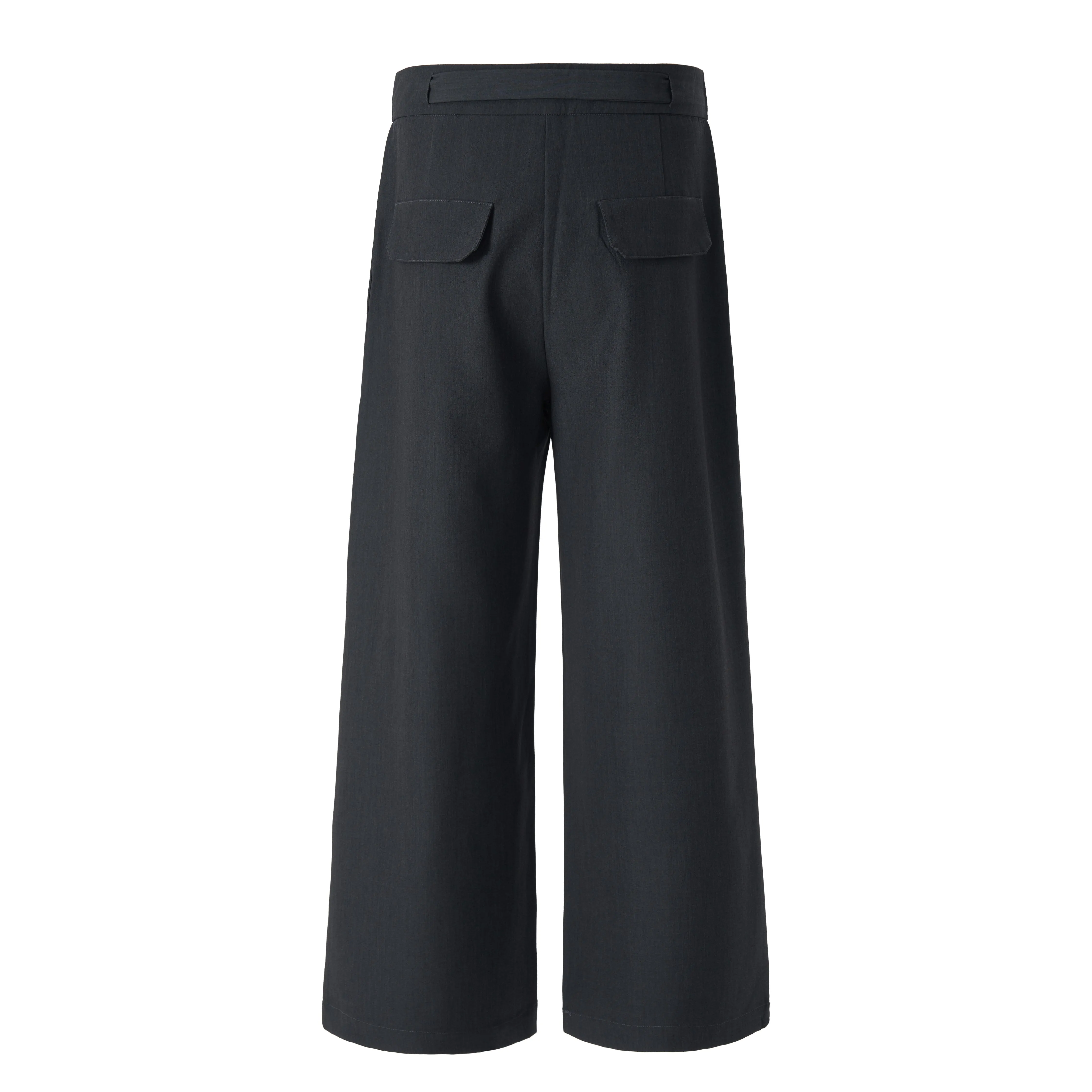 Omirad Buckle-Wrap Wide-Leg Trousers sold by Omirad product image thumbnail 2