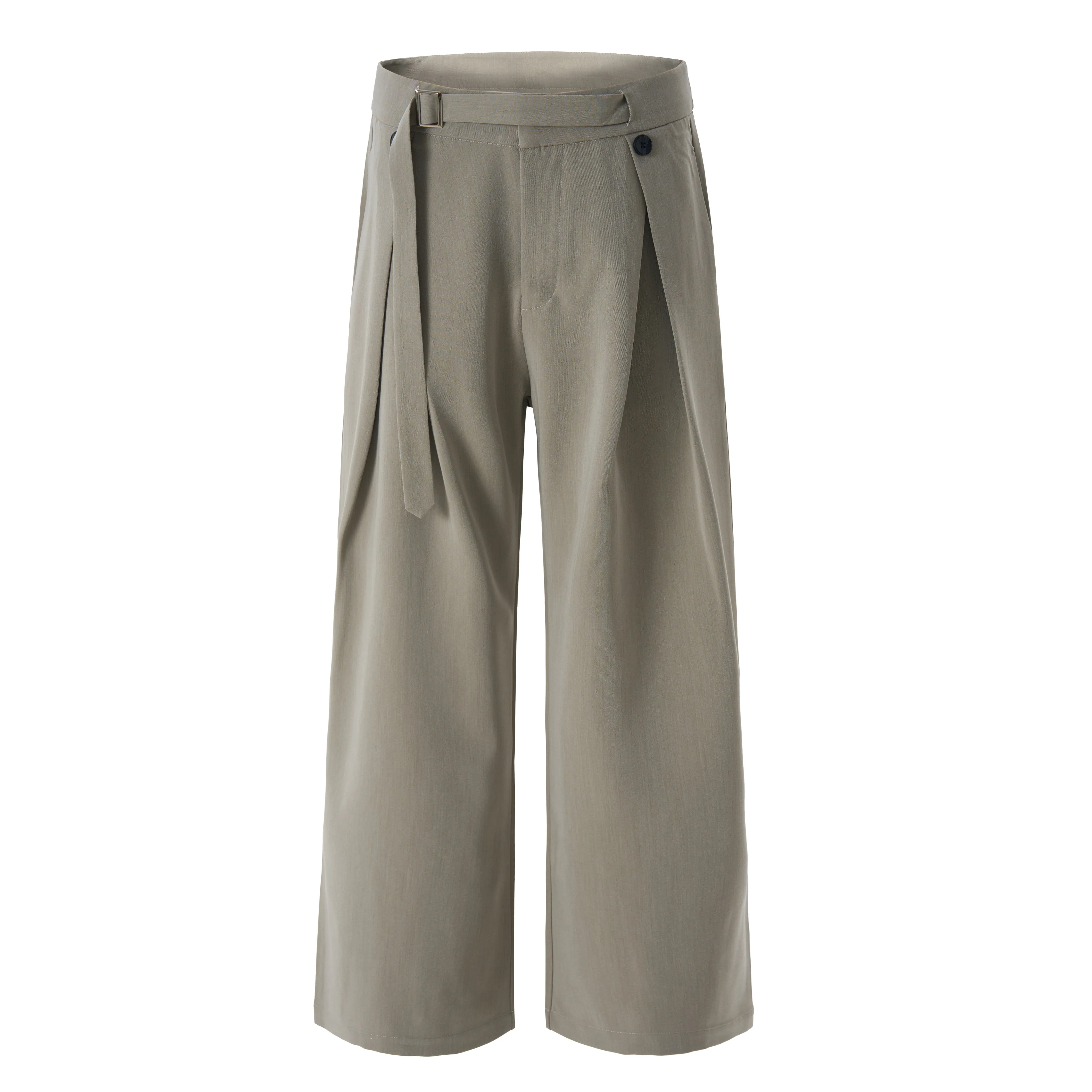 Omirad Buckle-Wrap Wide-Leg Trousers sold by Omirad product image thumbnail 5