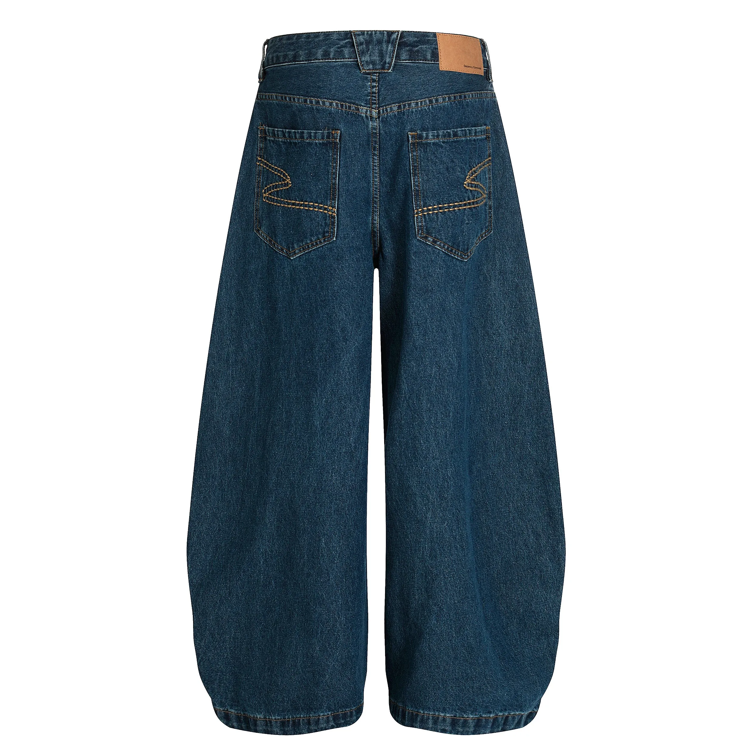 Omirad Deep Indigo Balloon Wide-Leg Jeans sold by Omirad product image thumbnail 4