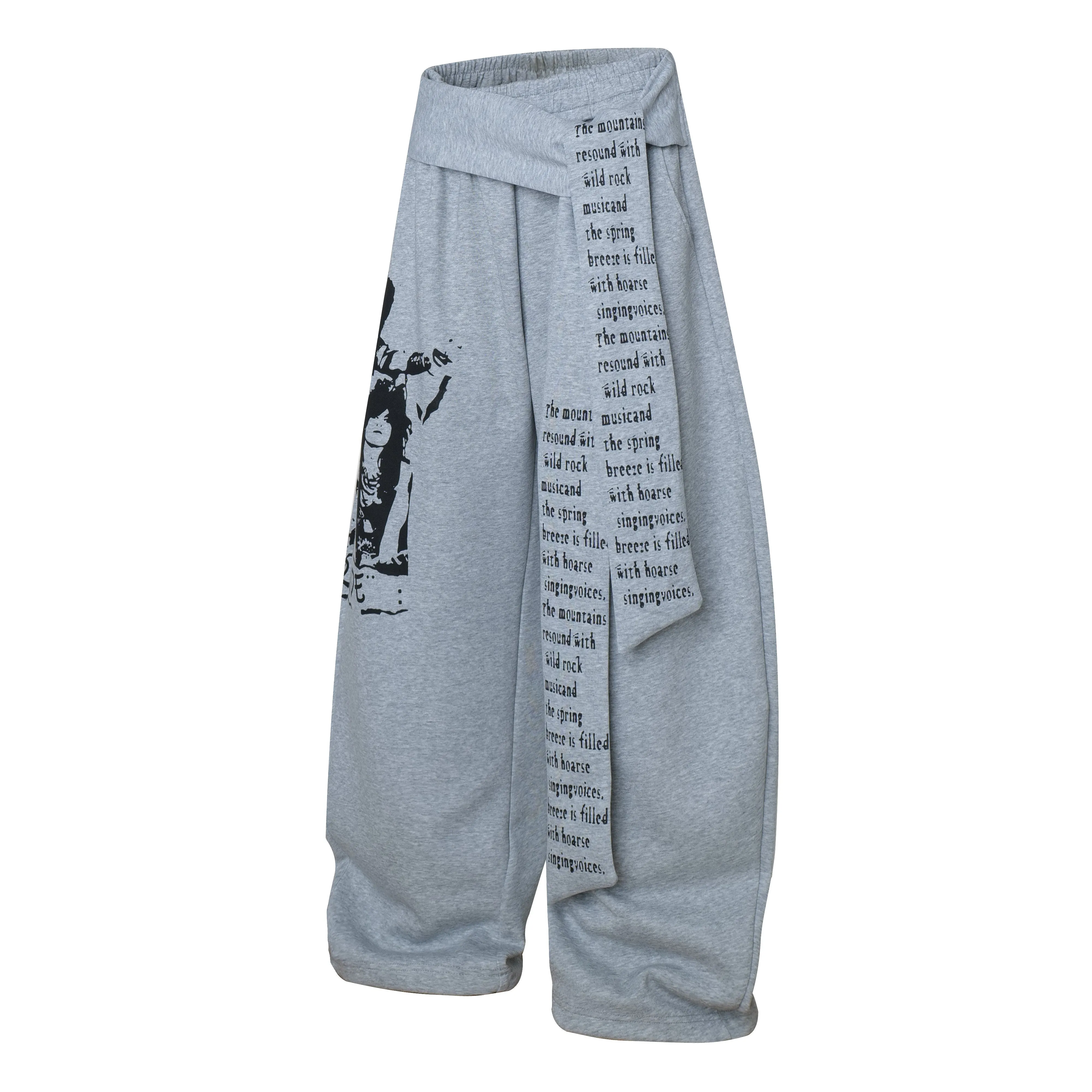 Omirad Rock Graphic Wrap Pants sold by Omirad product image thumbnail 3
