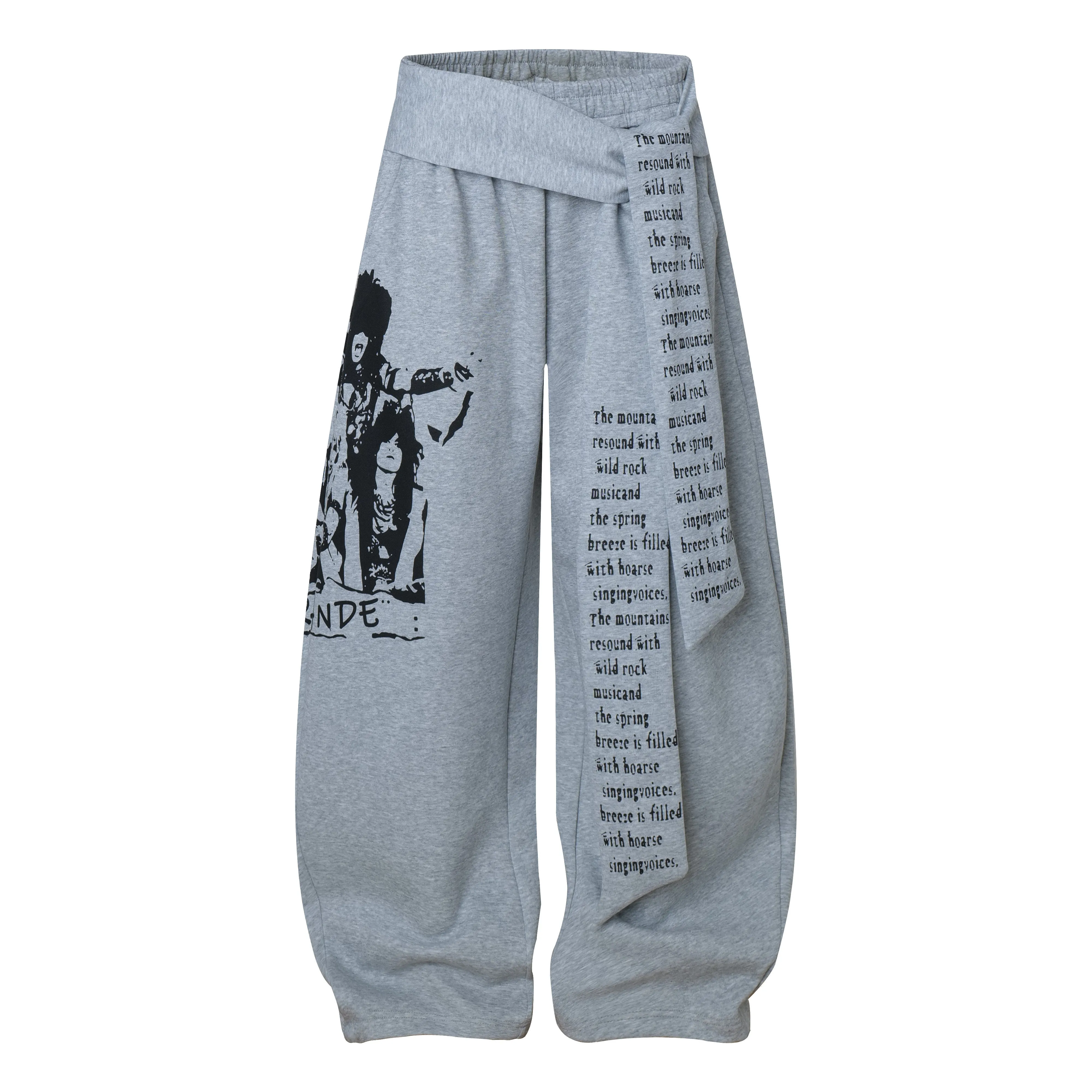 Omirad Rock Graphic Wrap Pants sold by Omirad product image thumbnail 2