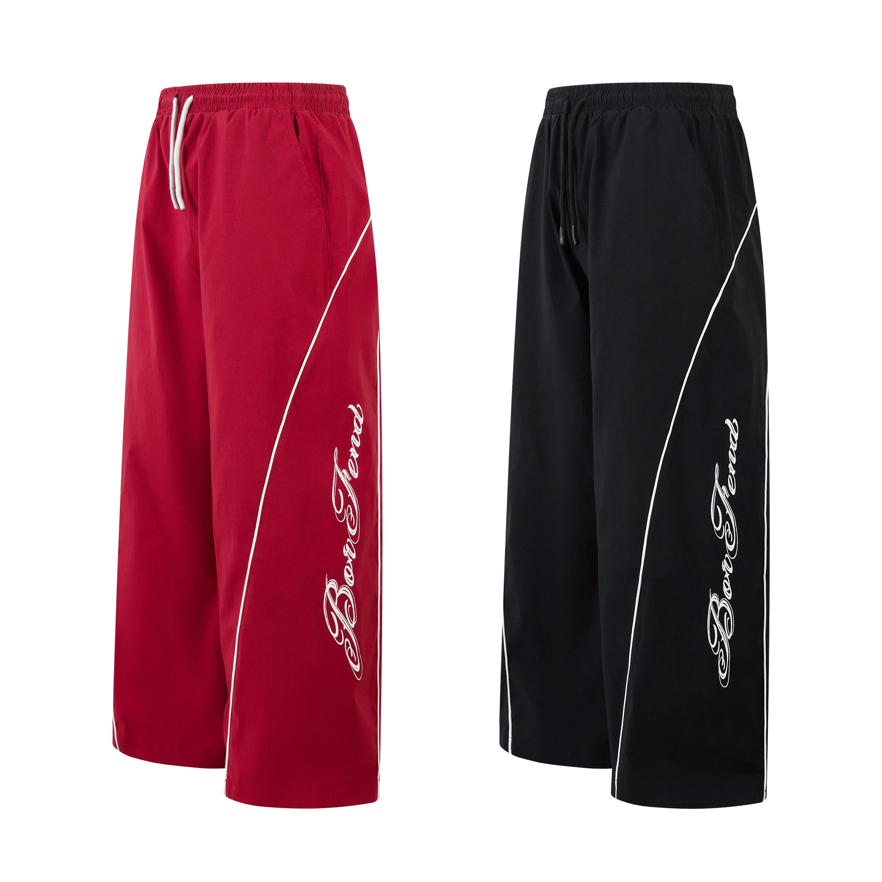 Omirad Contrast Piping Nylon Track Pants sold by Omirad product image thumbnail 3