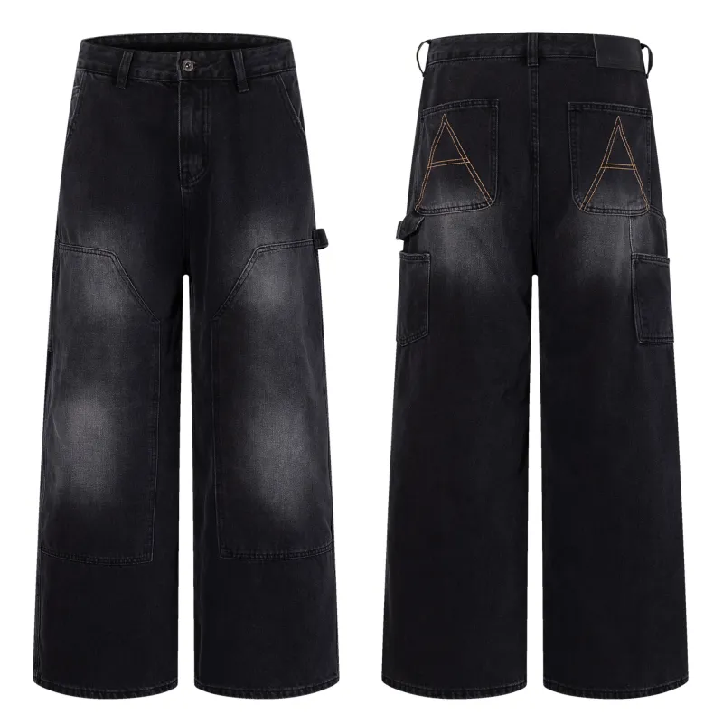Omirad Gradient Workwear Wide-Leg Jeans made by Omirad