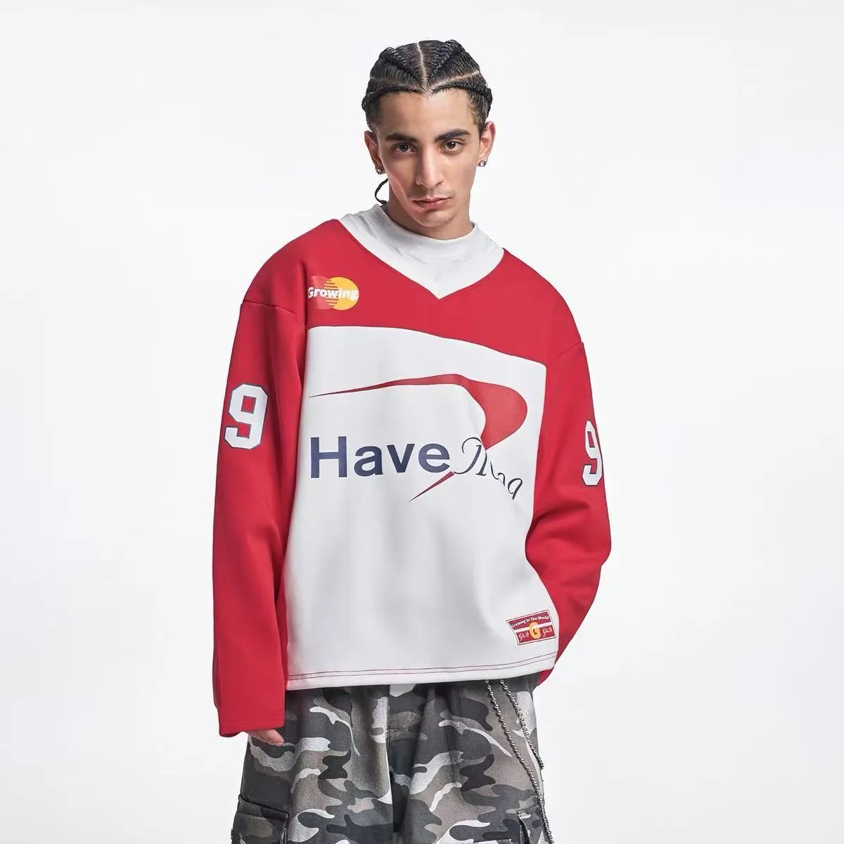 Omirad Retro Sports Jersey Top sold by Omirad product image thumbnail 4