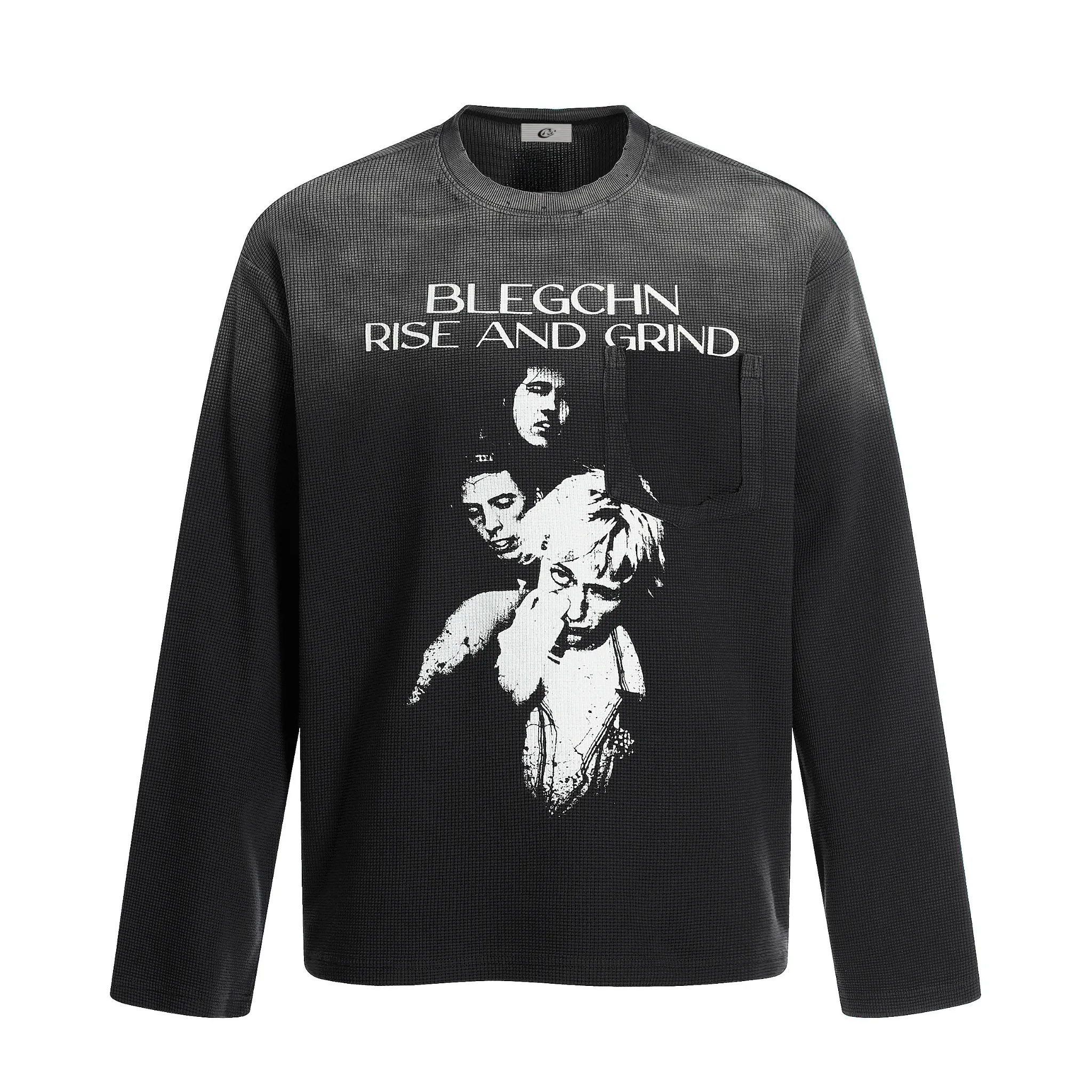 Omirad “Rise and Grind” Graphic Long Sleeve Tee sold by Omirad product image thumbnail 2