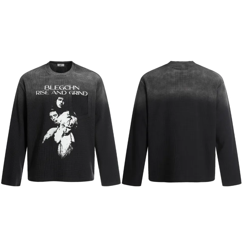 Omirad “Rise and Grind” Graphic Long Sleeve Tee sold by Omirad