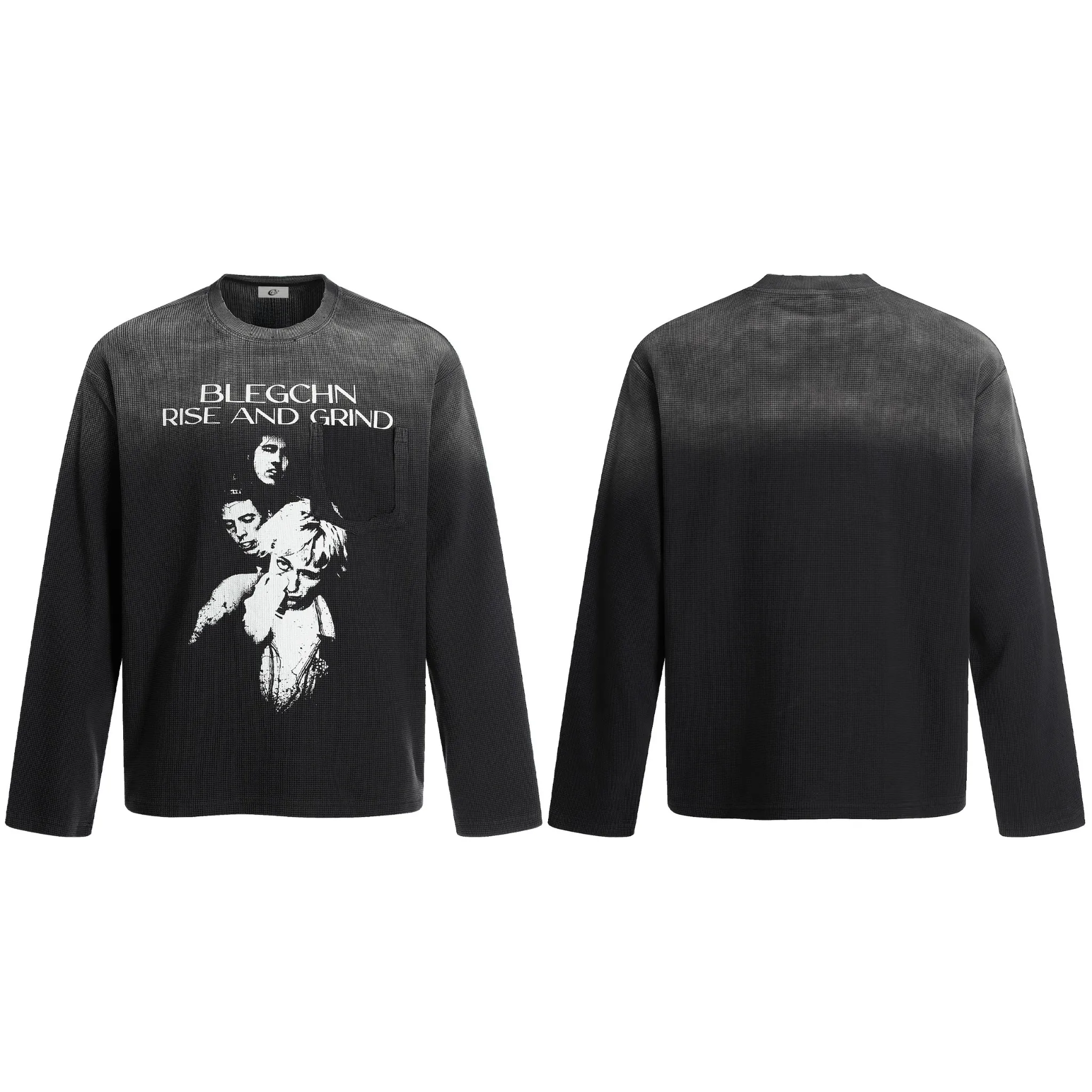 Omirad “Rise and Grind” Graphic Long Sleeve Tee sold by Omirad