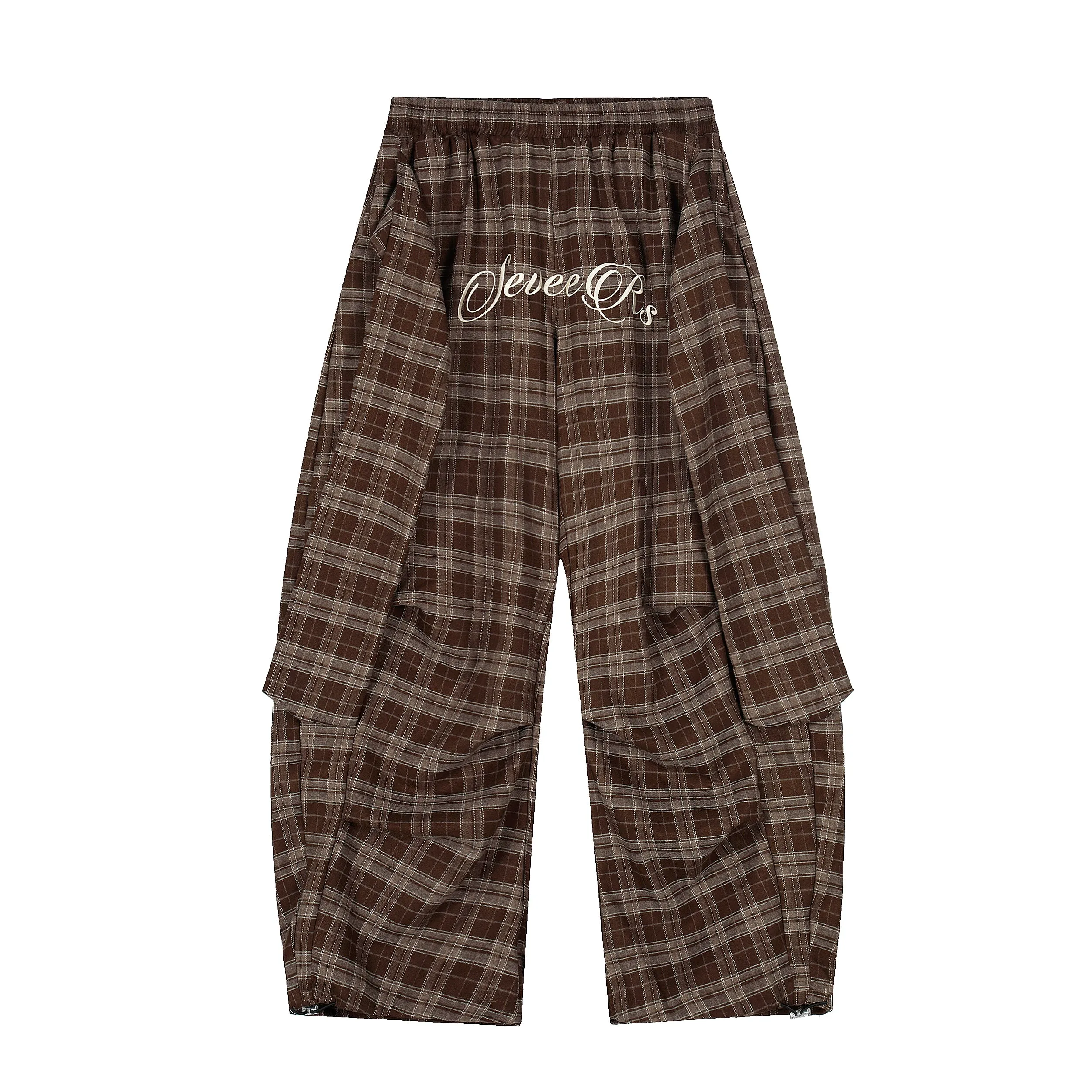 Omirad Plaid Wide-Leg Pants sold by Omirad product image thumbnail 3