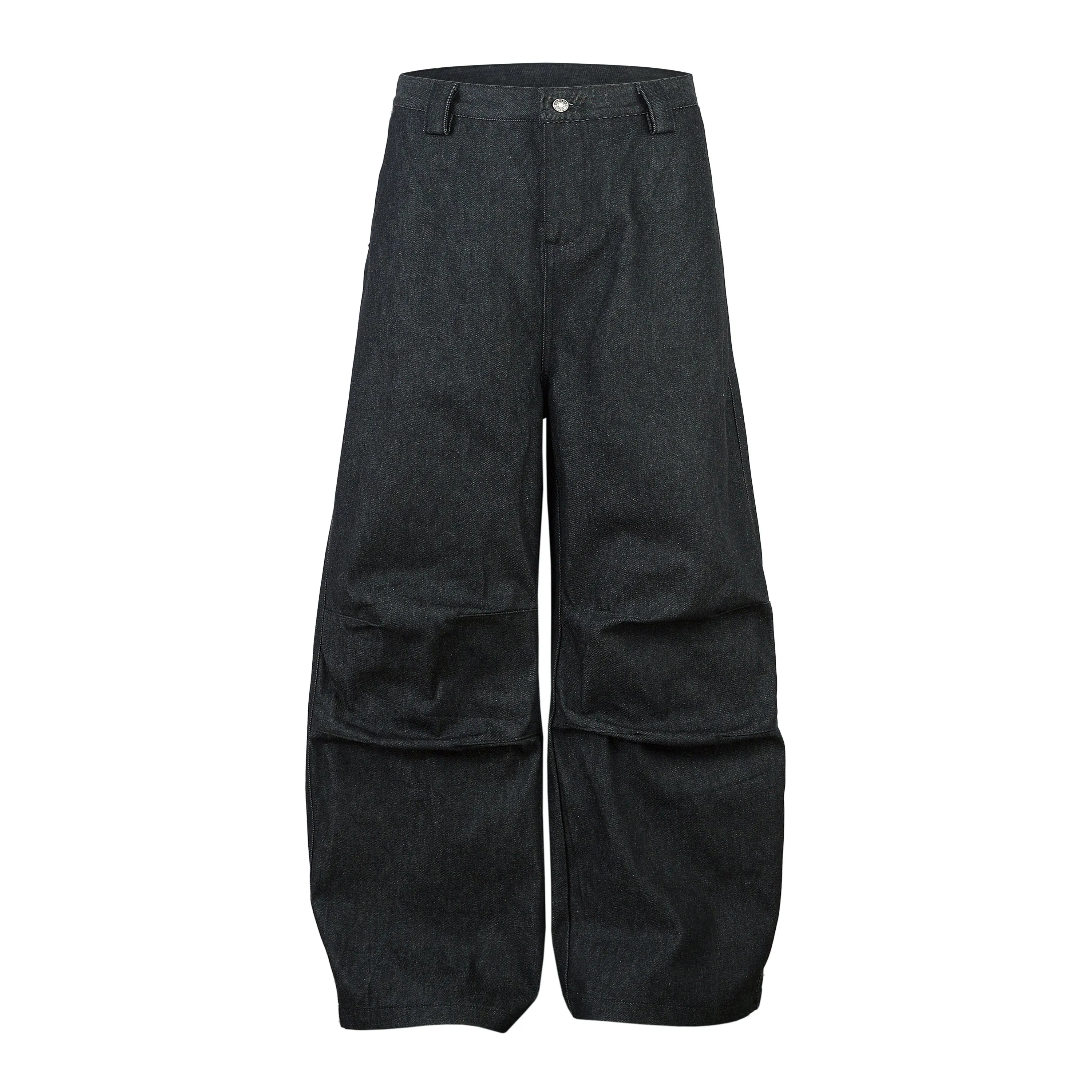 Omirad Structured Pleat Wide-Leg Denim Pants sold by Omirad product image thumbnail 2
