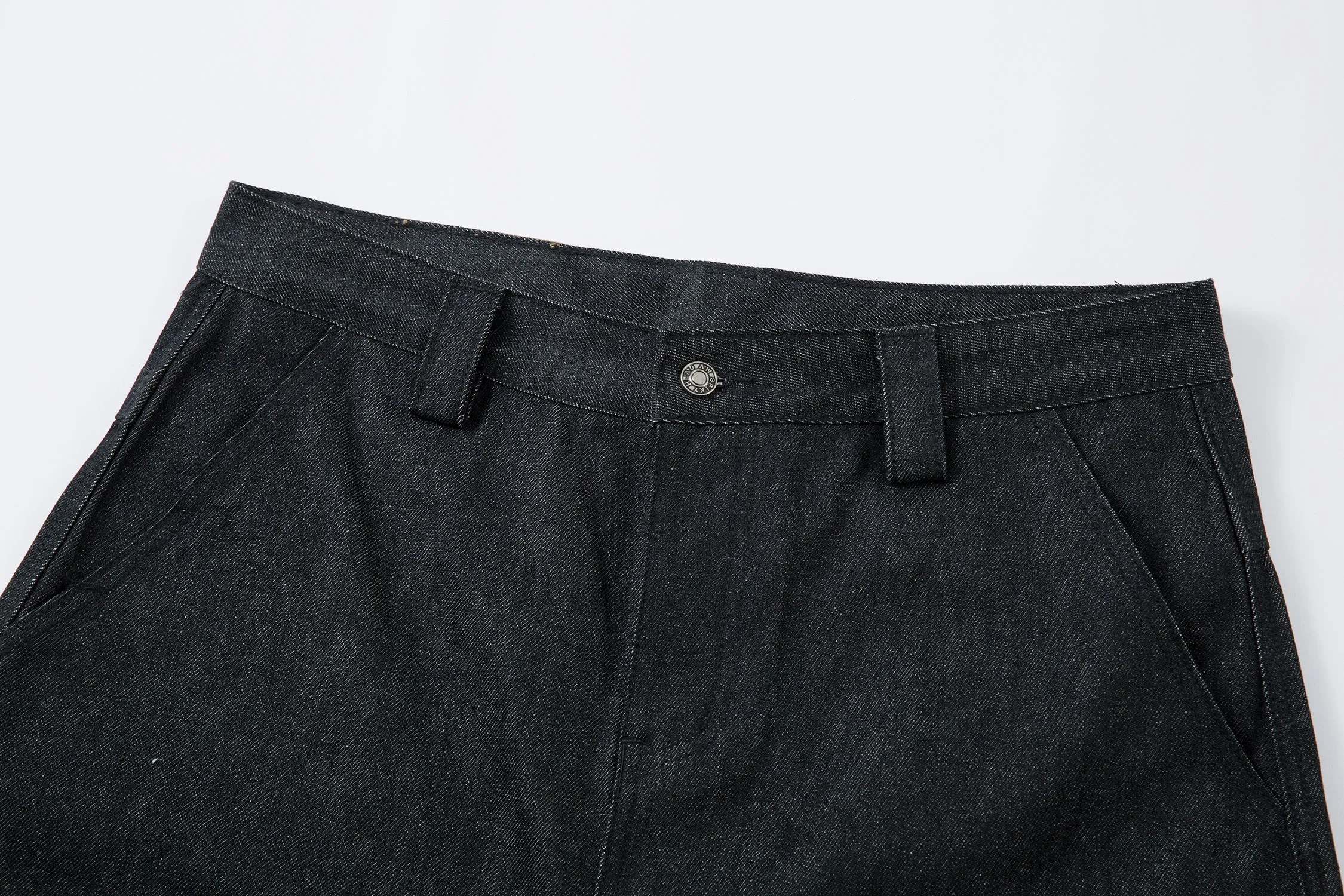 Omirad Structured Pleat Wide-Leg Denim Pants sold by Omirad product image thumbnail 5