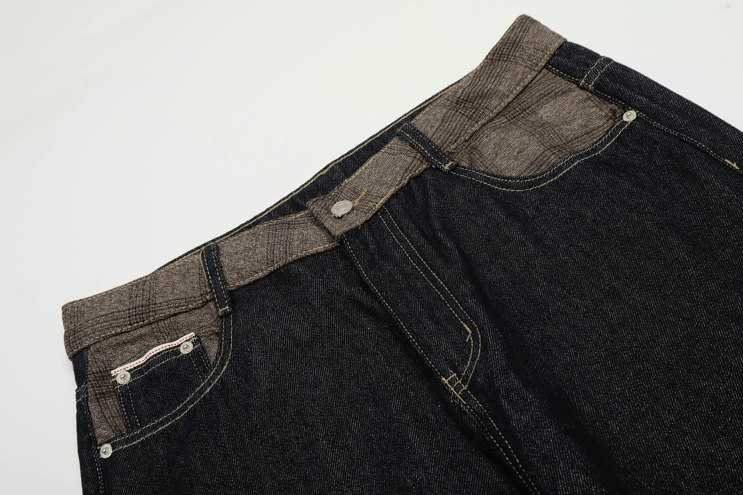 Omirad Contrast-Waist Cuffed Wide-Leg Pants sold by Omirad product image thumbnail 4