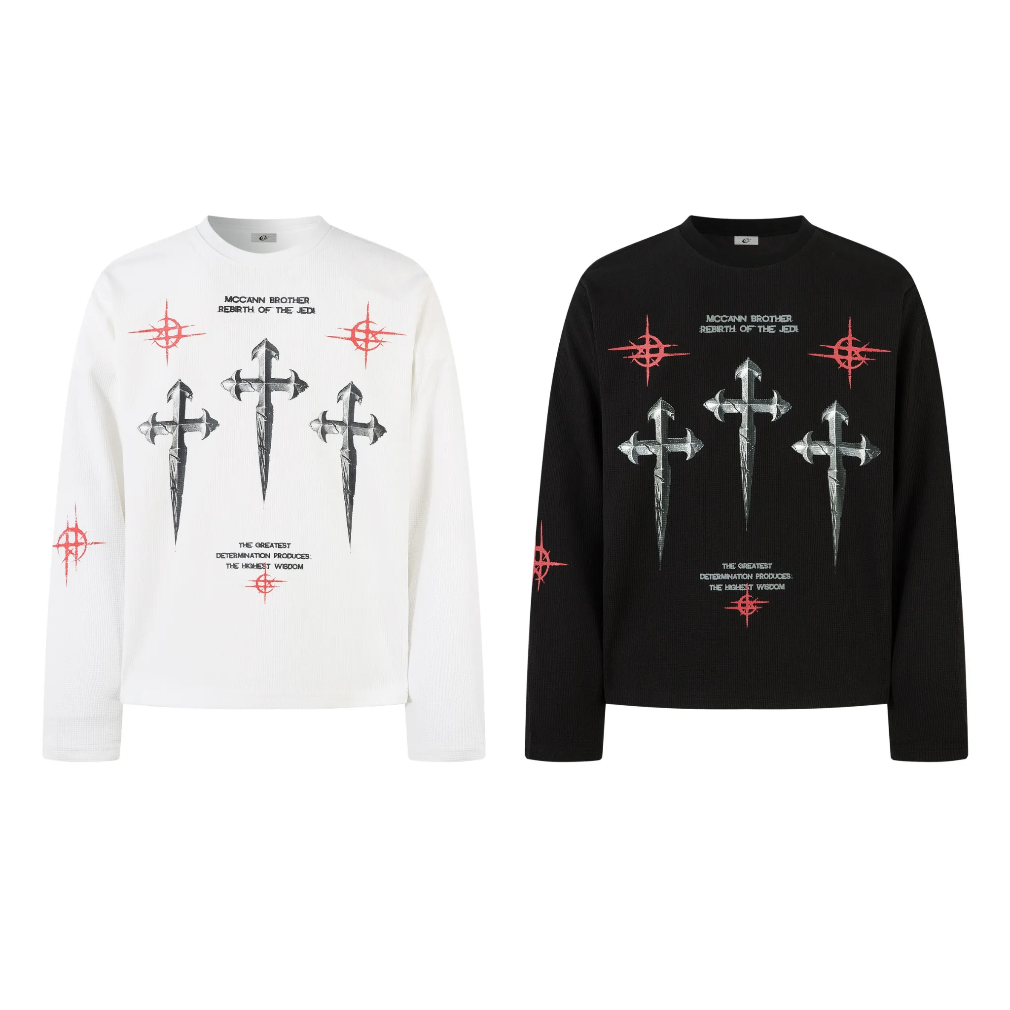 Omirad Gothic Cross Long Sleeve Tee sold by Omirad
