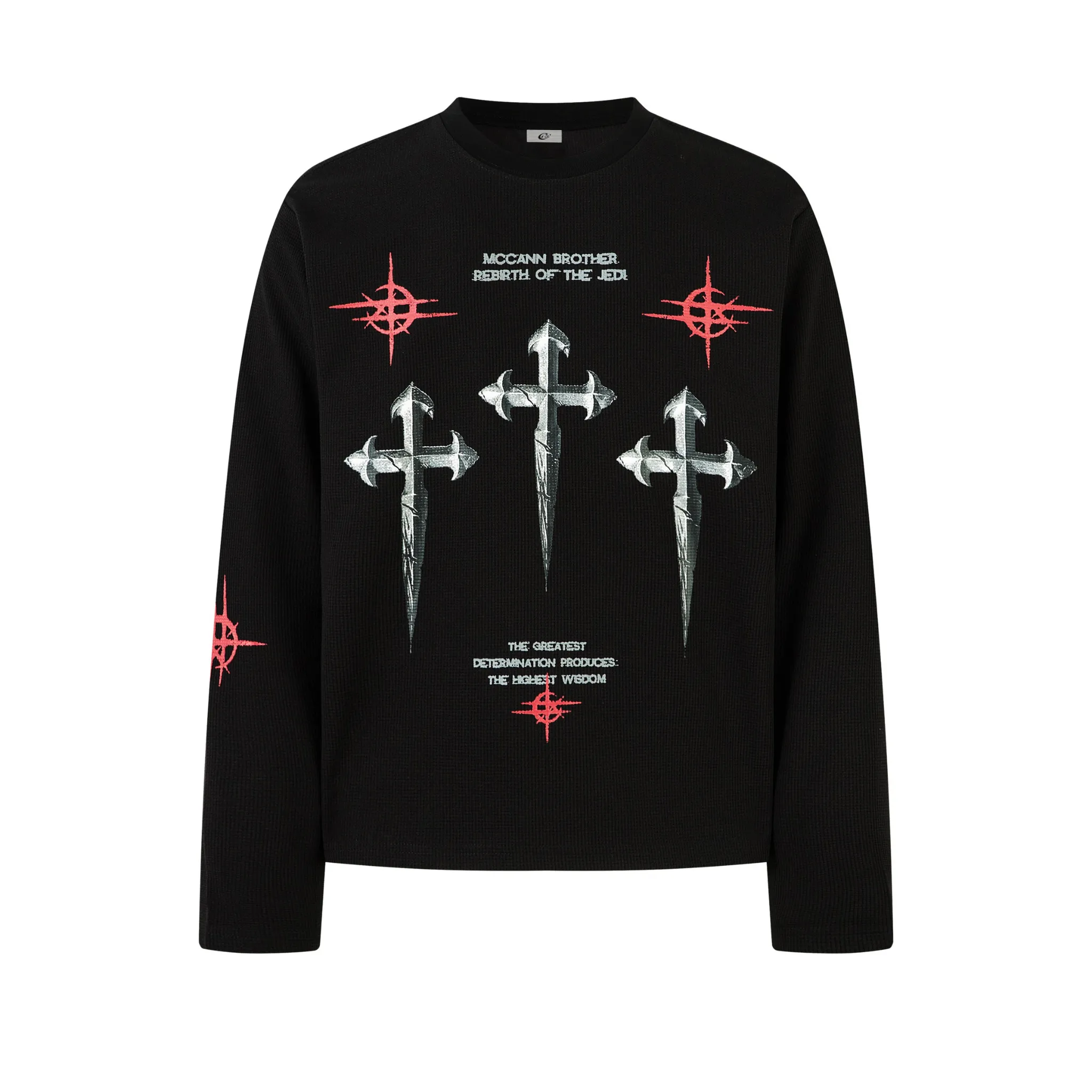 Omirad Gothic Cross Long Sleeve Tee sold by Omirad product image thumbnail 4
