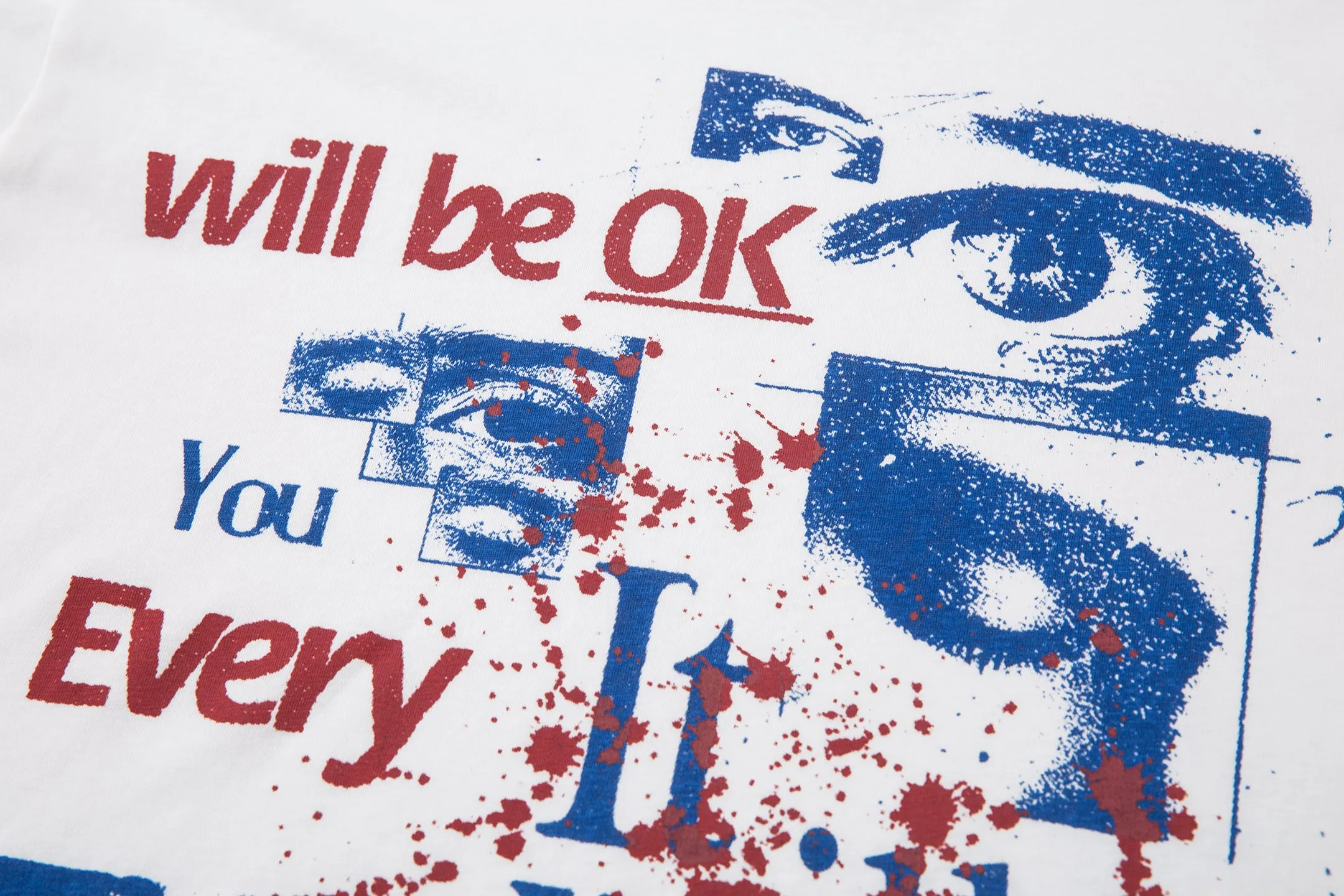 Omirad Mixed-Text Graphic Long Sleeve Tee sold by Omirad product image thumbnail 5