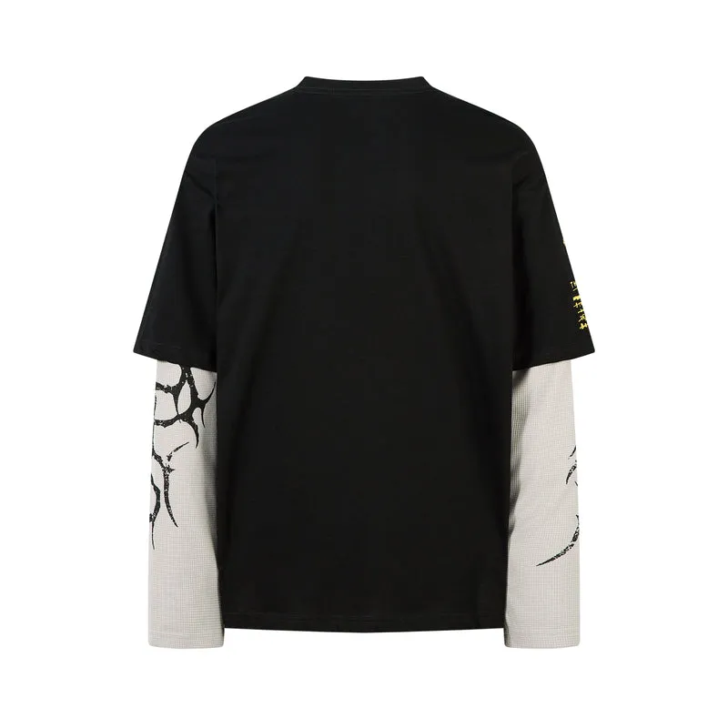 Omirad Layered Graphic Long Sleeve Tee sold by Omirad product image thumbnail 3