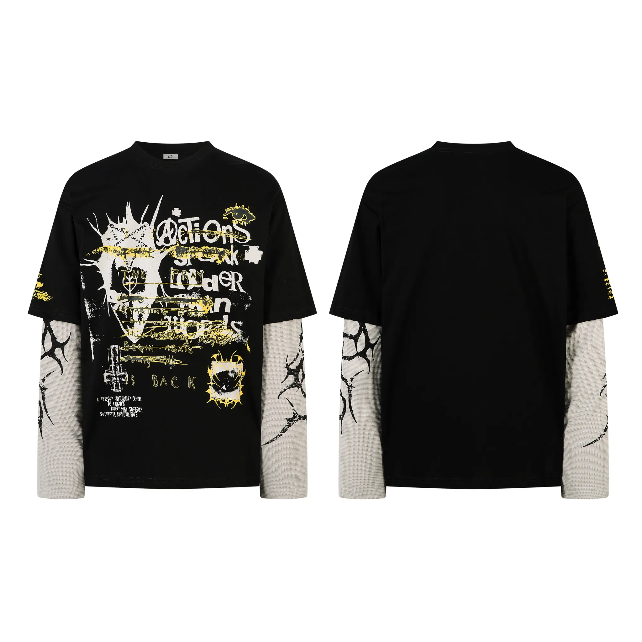 Omirad Layered Graphic Long Sleeve Tee sold by Omirad