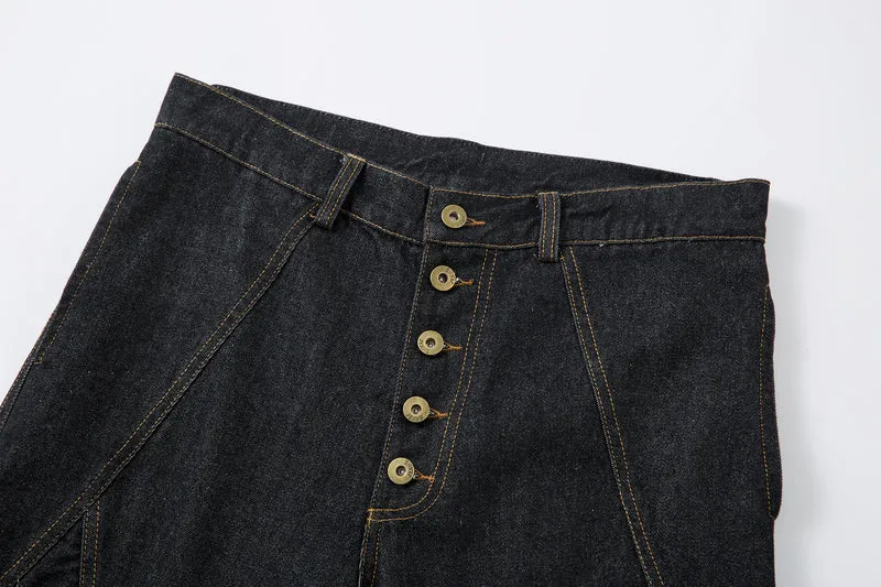 Omirad Multi-Panel Wide-Leg Denim Pants sold by Omirad product image thumbnail 5