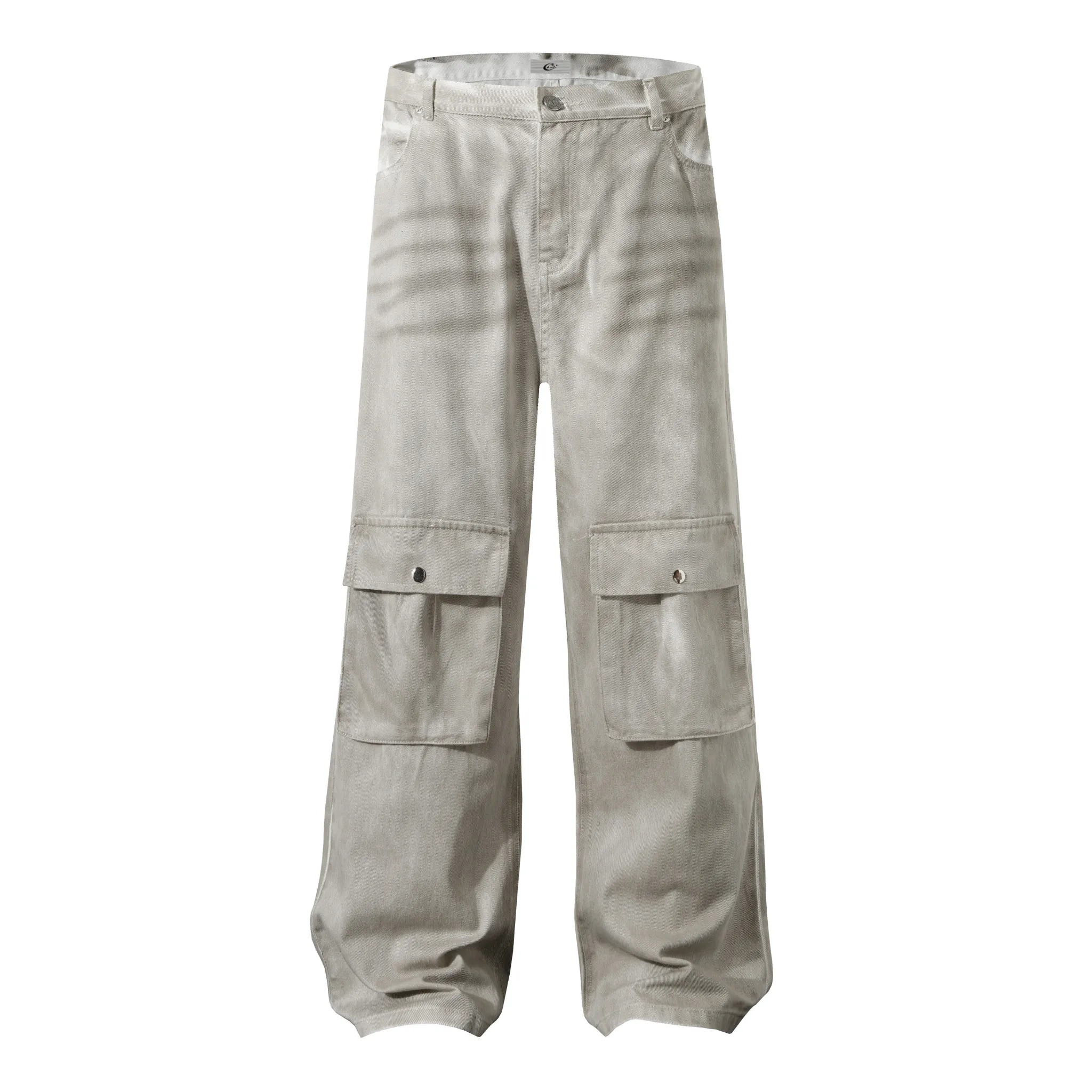Omirad Washed Utility Cargo Wide-Leg Pants sold by Omirad product image thumbnail 2