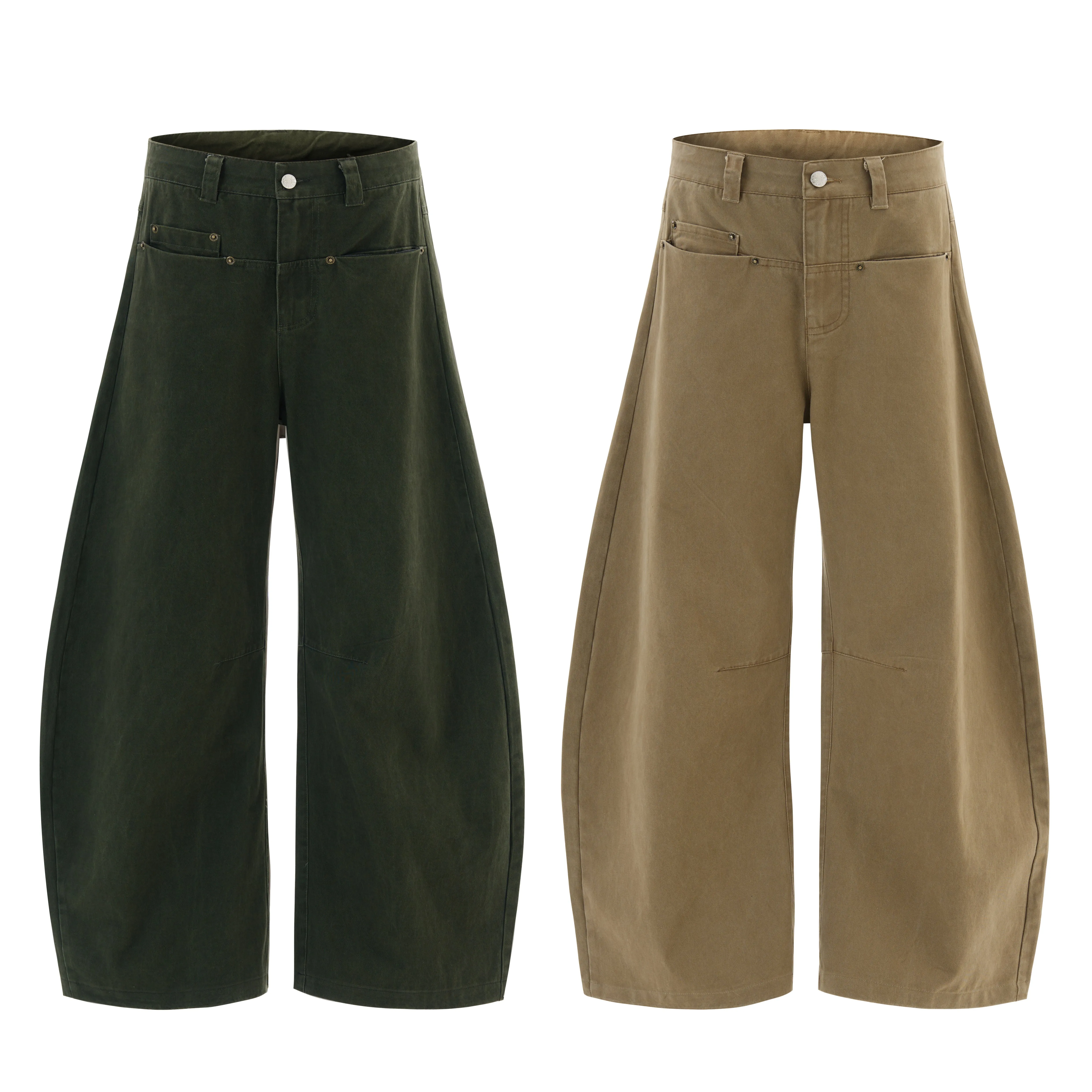 Omirad Minimalist Wide-Leg Canvas Trousers sold by Omirad