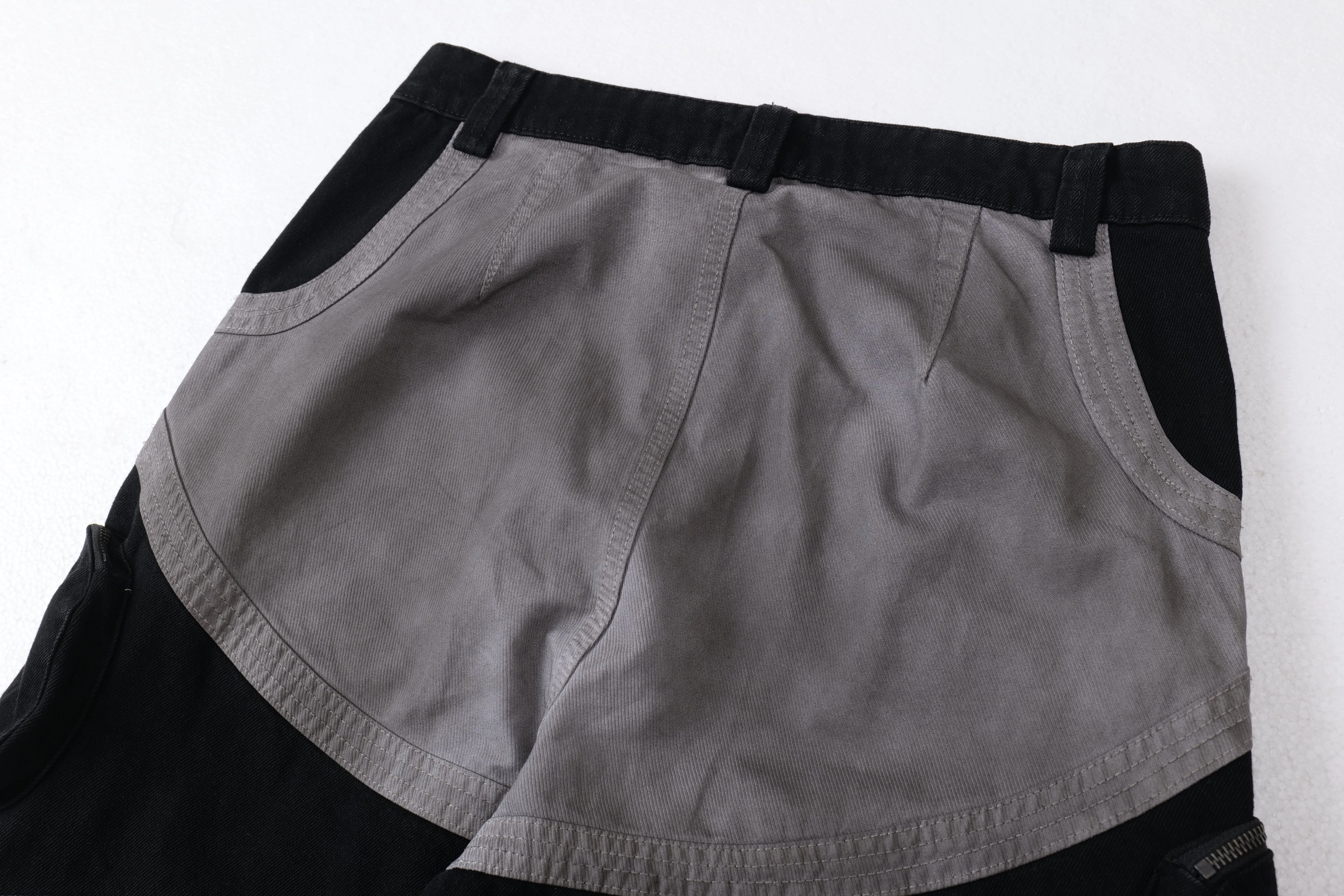 Omirad Multi-Panel Curved Contrast Wide-Leg Pants sold by Omirad product image thumbnail 5