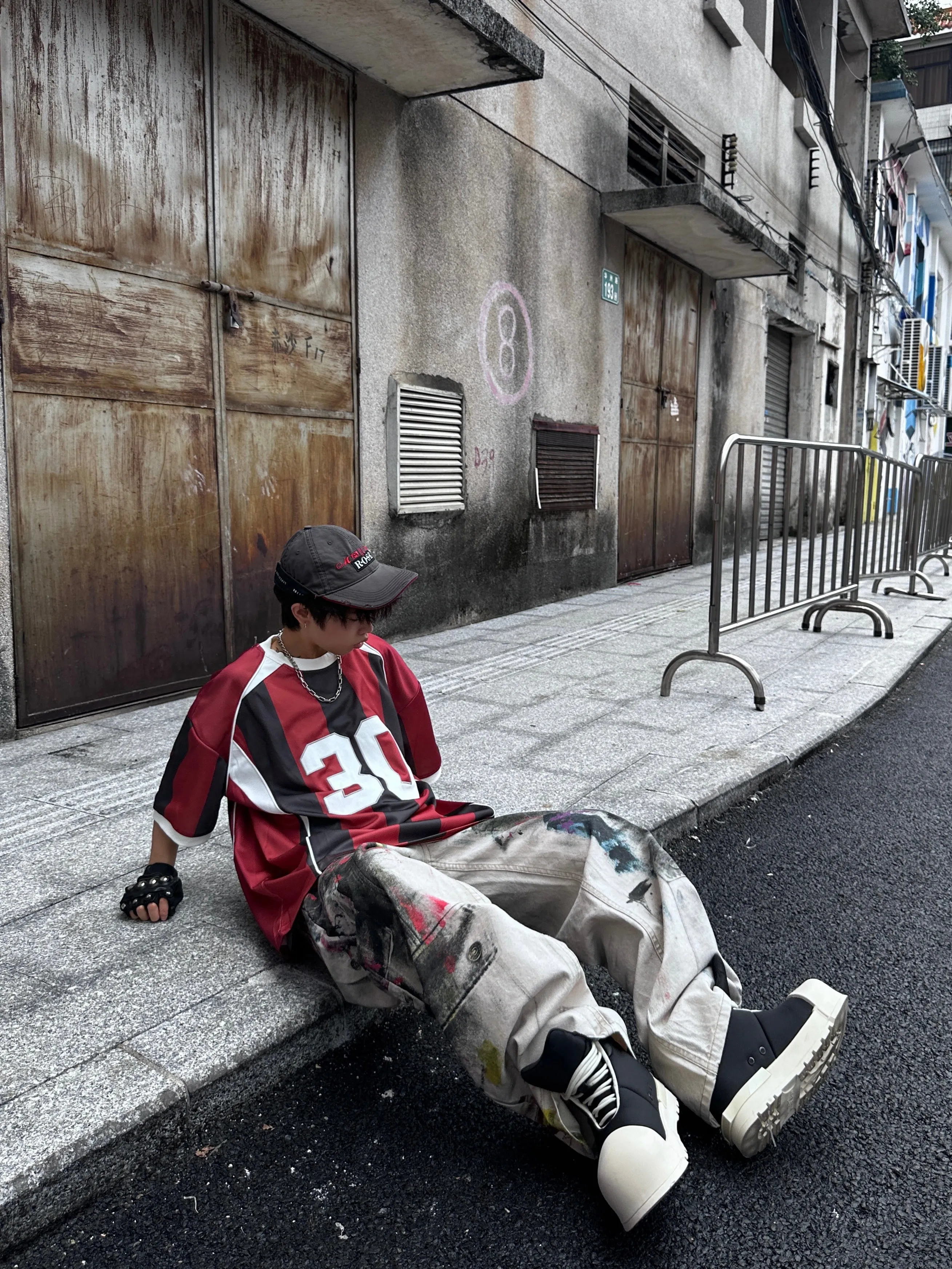 Omirad Retro Athletic Stripe Jersey Tee sold by Omirad product image thumbnail 5