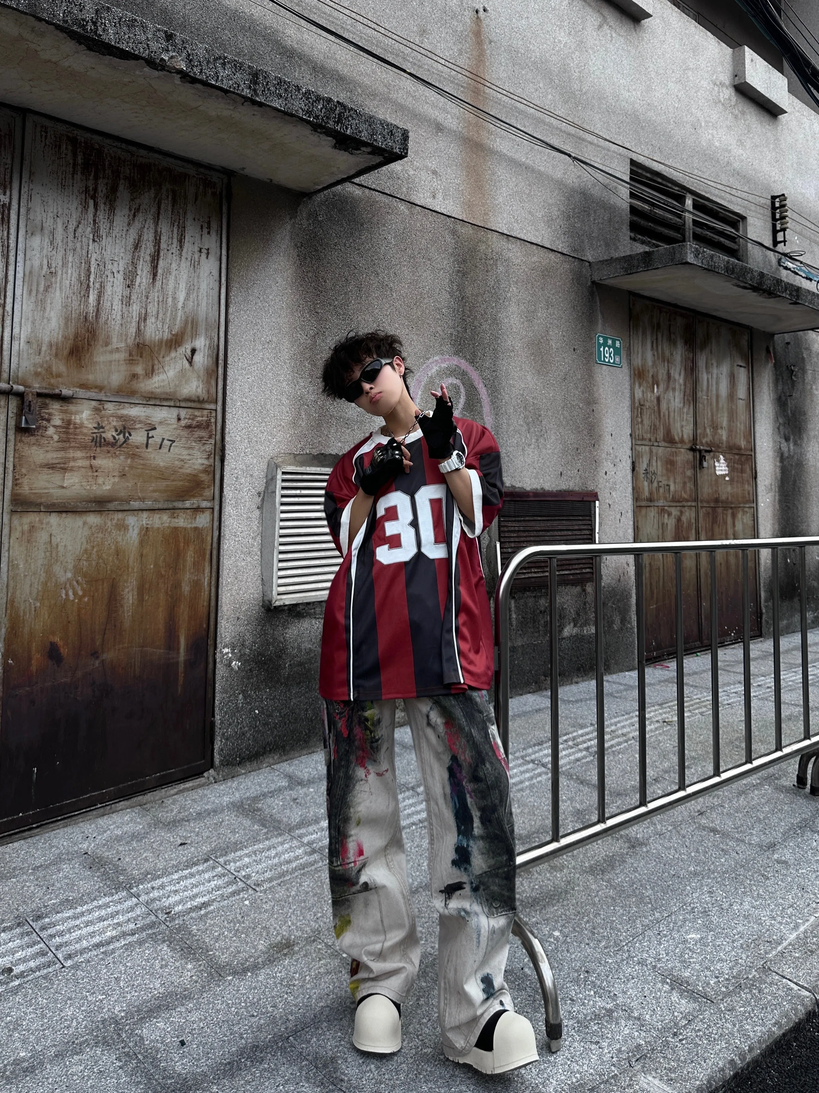 Omirad Retro Athletic Stripe Jersey Tee sold by Omirad product image thumbnail 3