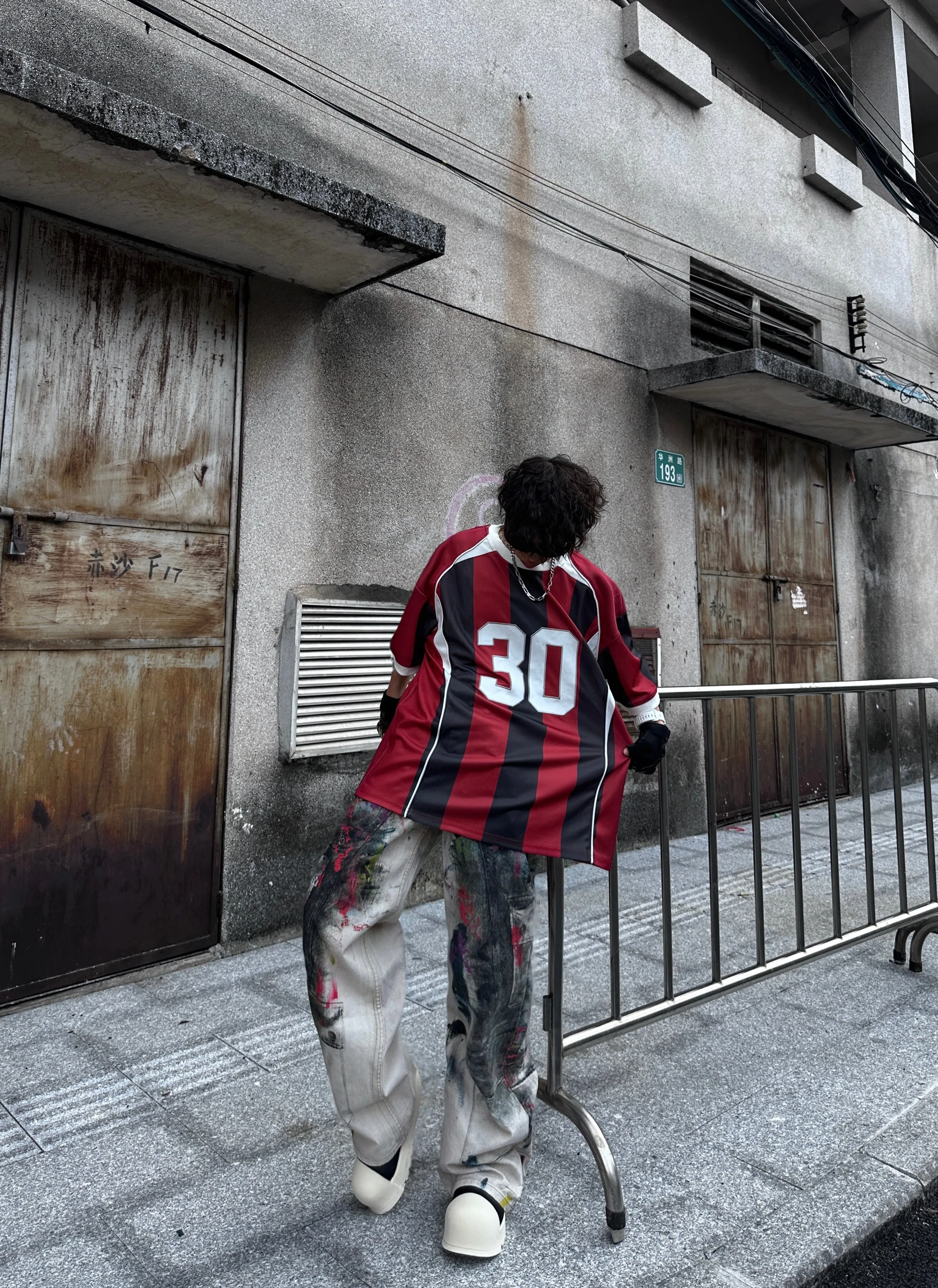 Omirad Retro Athletic Stripe Jersey Tee sold by Omirad product image thumbnail 4