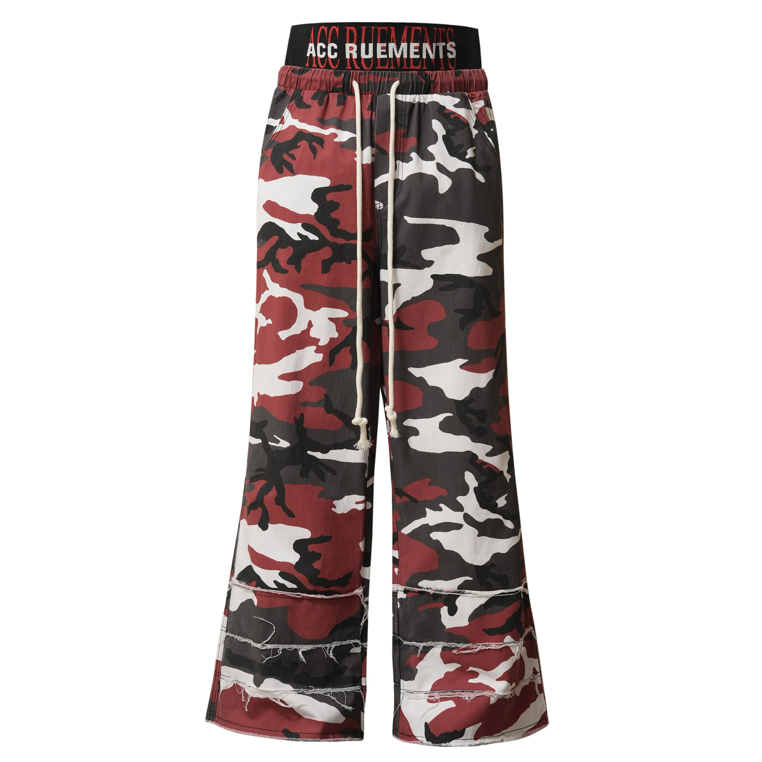 Omirad Distressed Wide-Leg Cotton Sweatpants sold by Omirad product image thumbnail 2