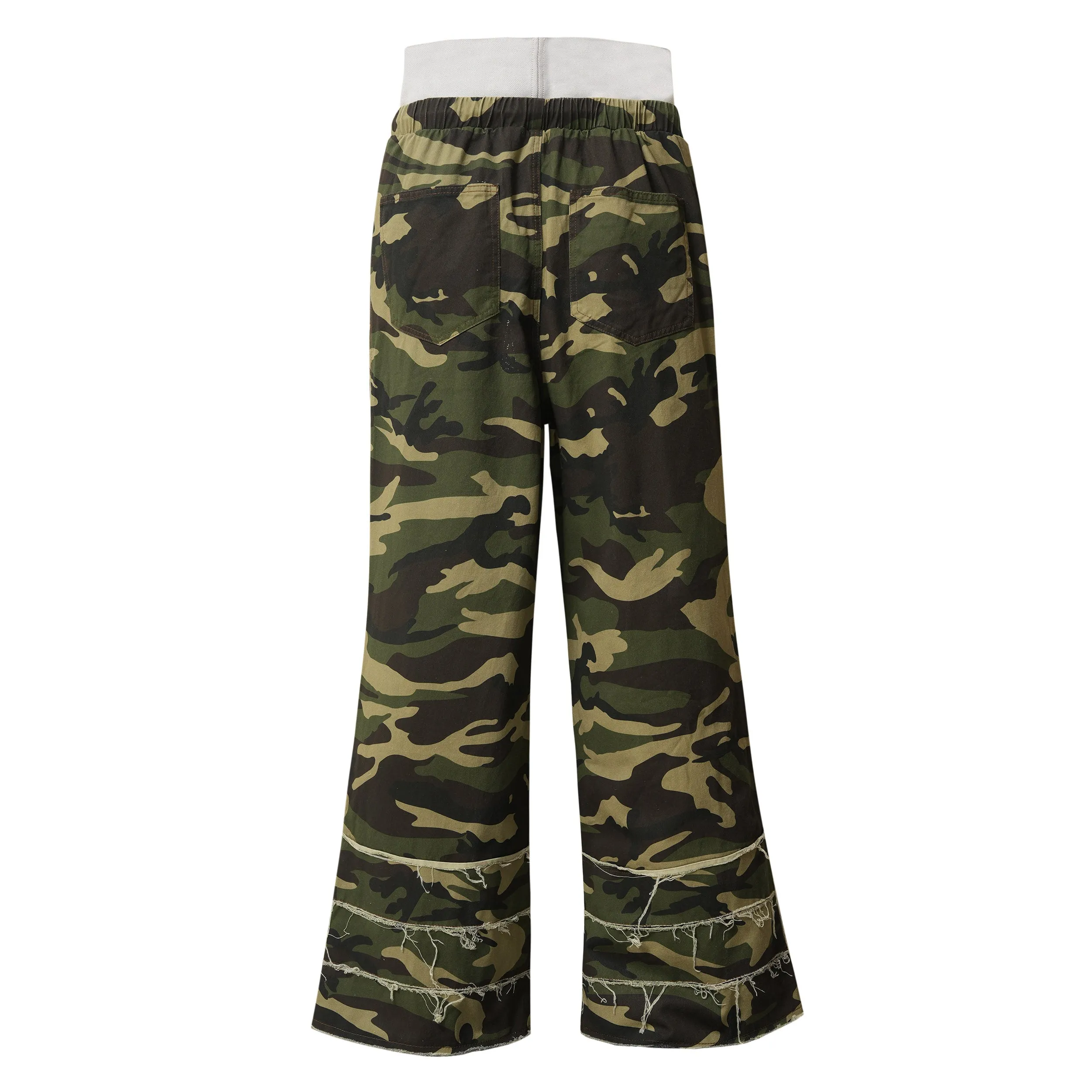 Omirad Distressed Wide-Leg Cotton Sweatpants sold by Omirad product image thumbnail 5