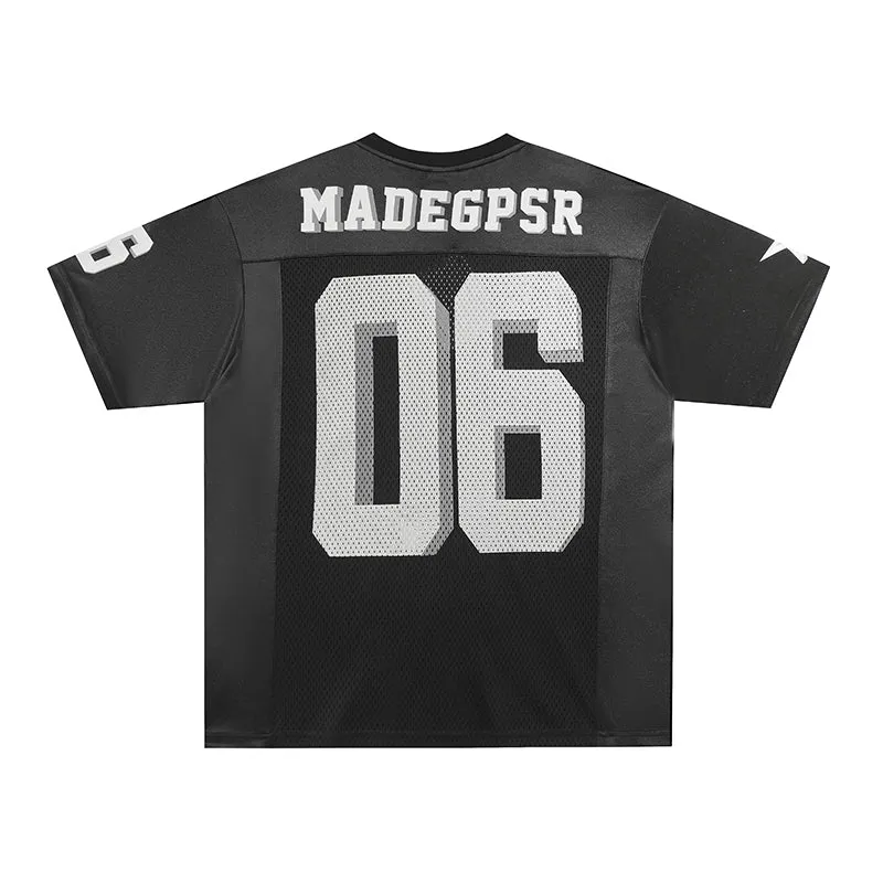 Omirad Mesh Panel Football Jersey Tee sold by Omirad product image thumbnail 3