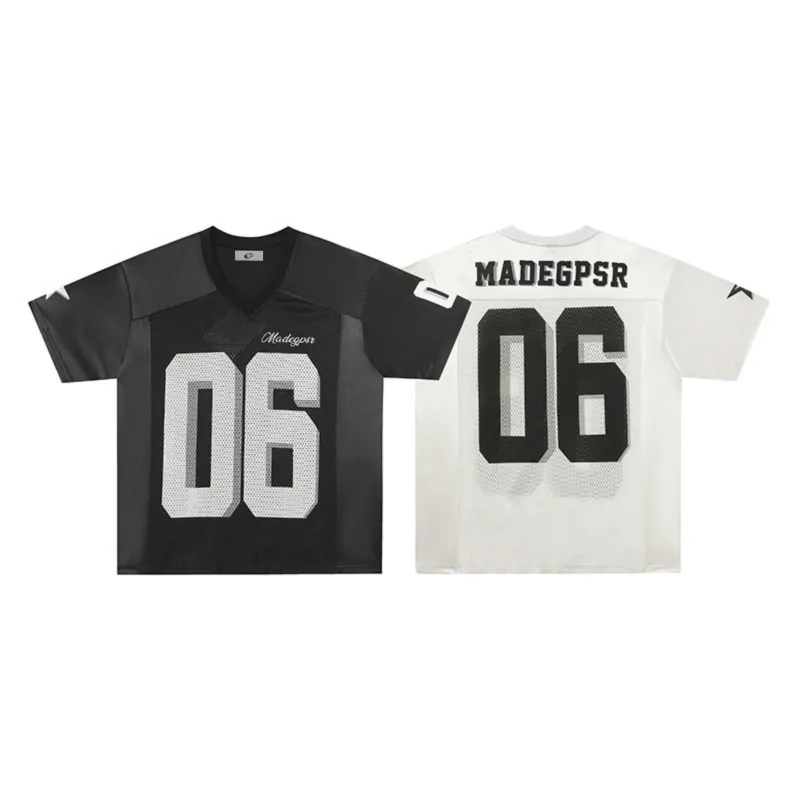 Omirad Mesh Panel Football Jersey Tee made by Omirad
