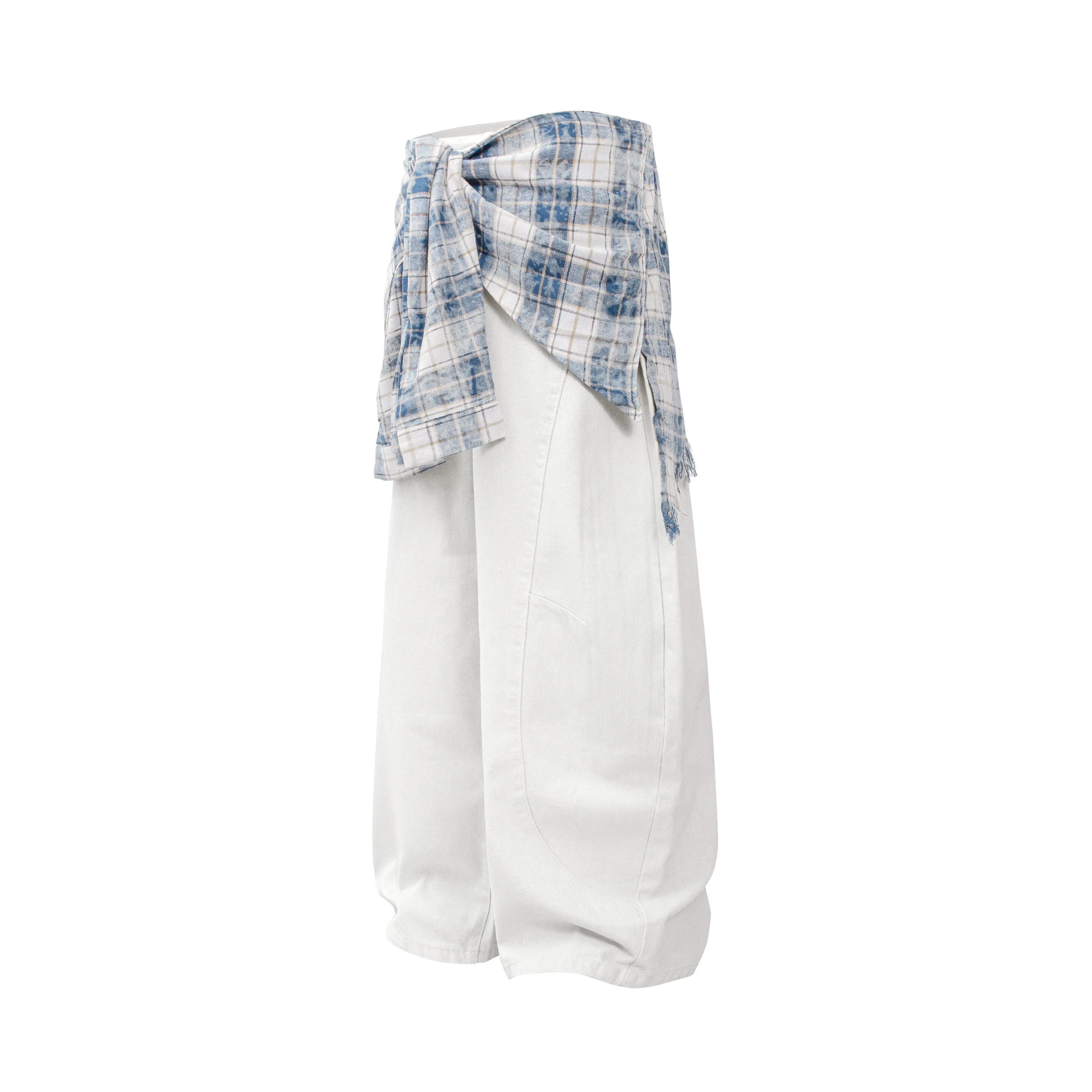 Omirad Layered Tie-Waist Baggy Pants sold by Omirad product image thumbnail 5