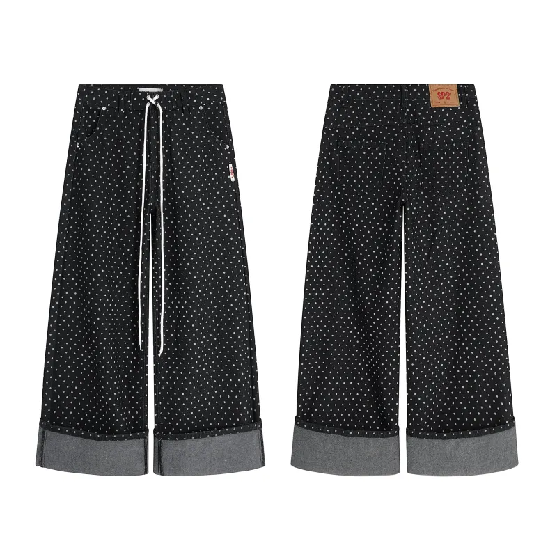 Omirad SP2 Polka-Dot Denim Pants made by Omirad