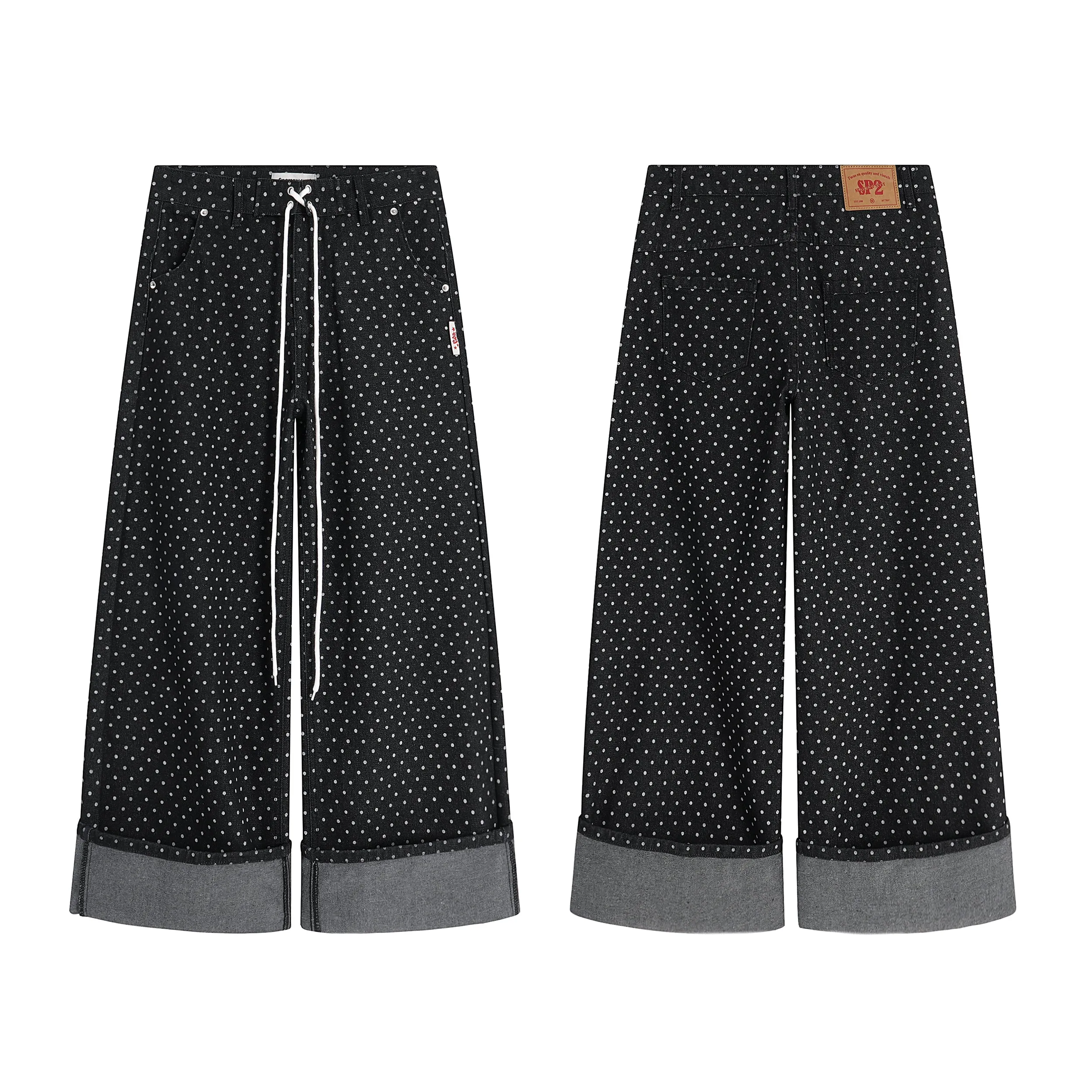 Omirad SP2 Polka-Dot Denim Pants sold by Omirad