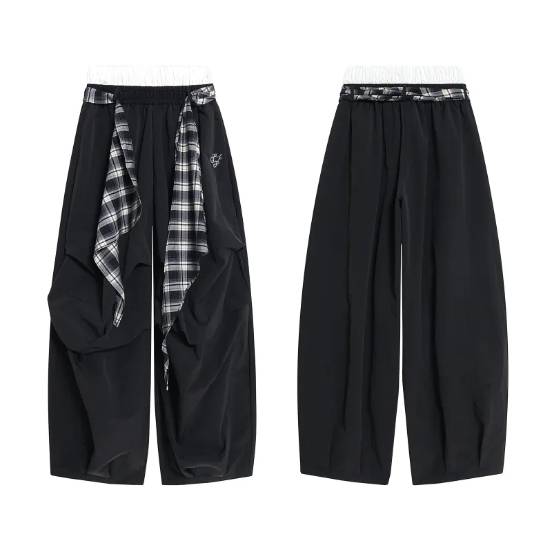 Omirad Layered Draped Nylon Pants made by Omirad