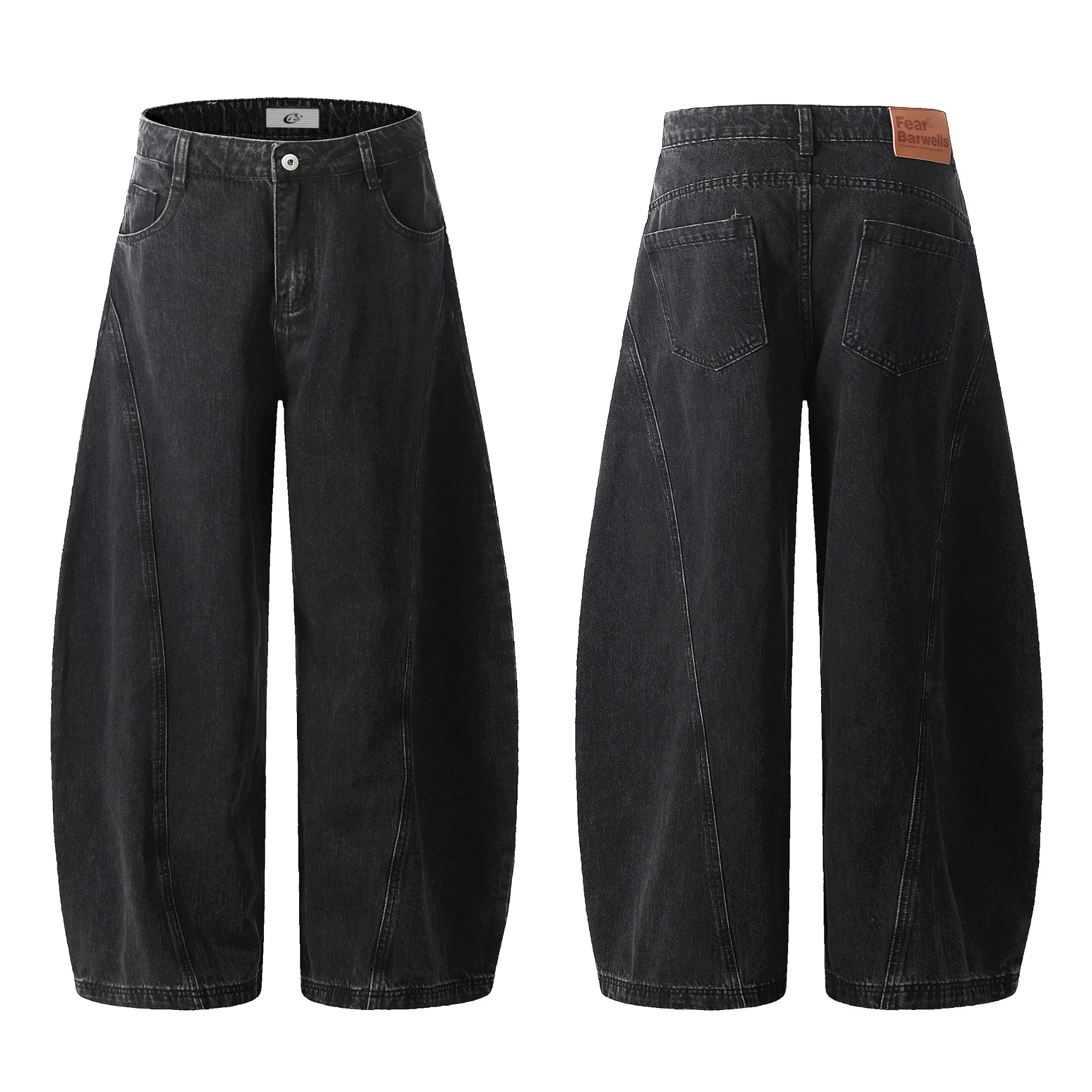 Omirad Wide-Leg Arc Denim Pants sold by Omirad