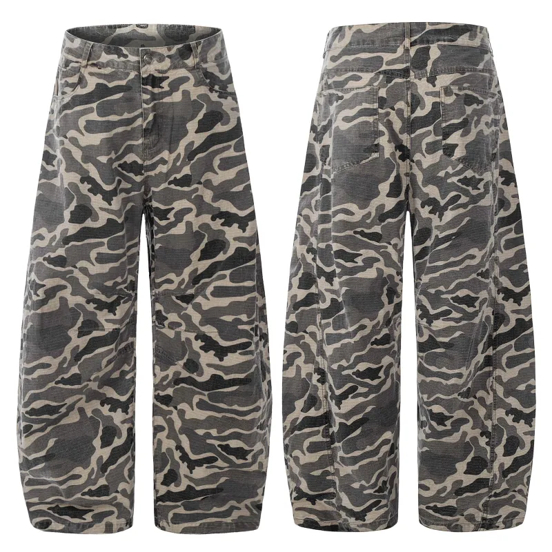 Omirad Grey Camo Barrel Pants made by Omirad