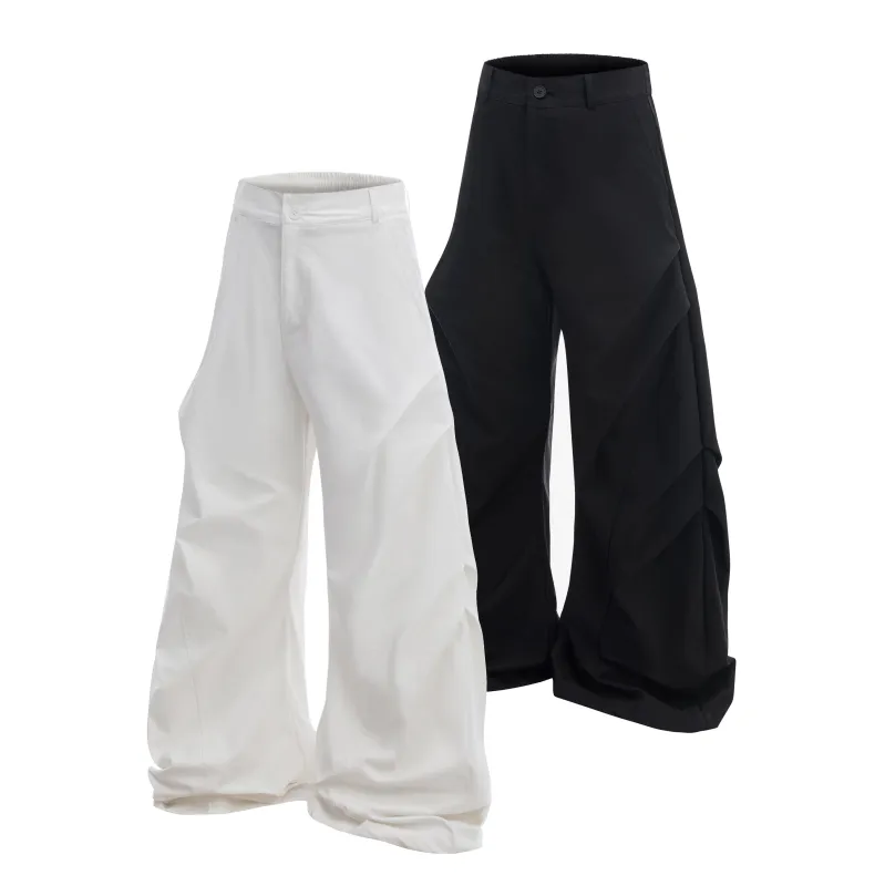 Omirad Sculpted Pleat Tech Wide Pants made by Omirad