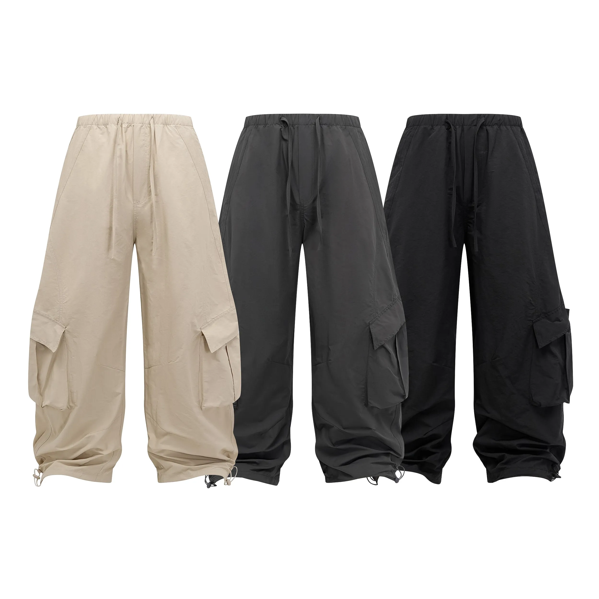 Omirad Wide-Leg Utility Cargo Pants sold by Omirad