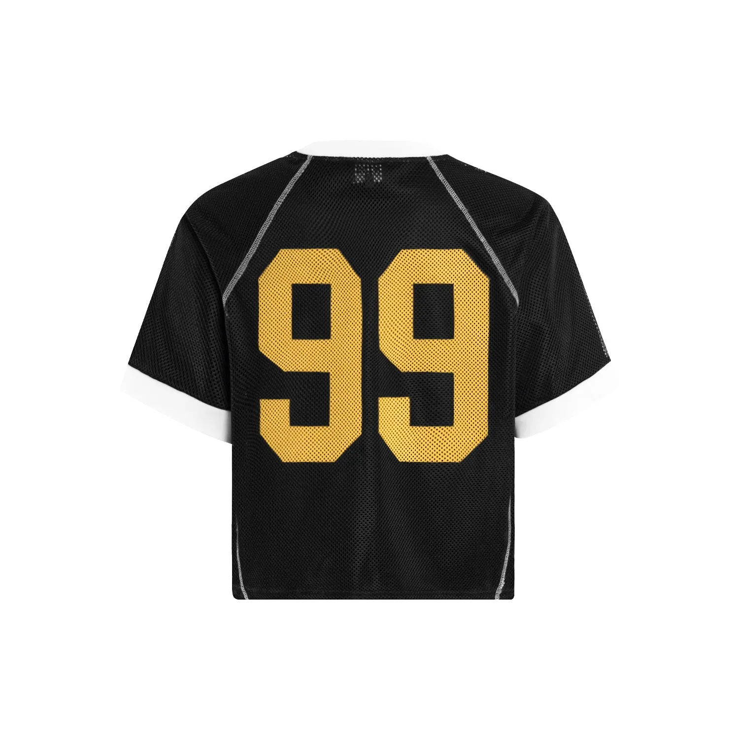Omirad Contrast-Trim Mesh Jersey Tee sold by Omirad product image thumbnail 3