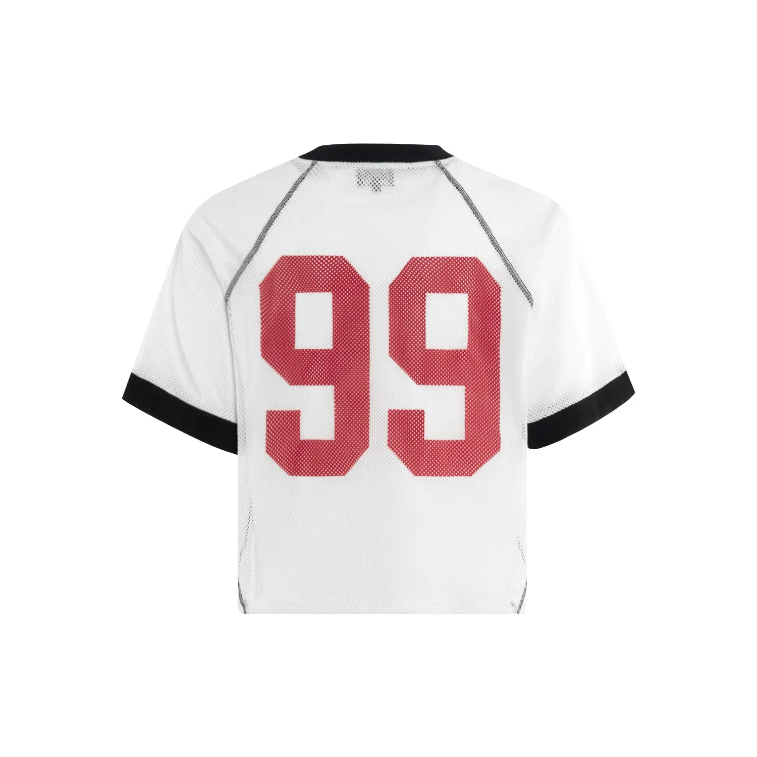 Omirad Contrast-Trim Mesh Jersey Tee sold by Omirad product image thumbnail 5