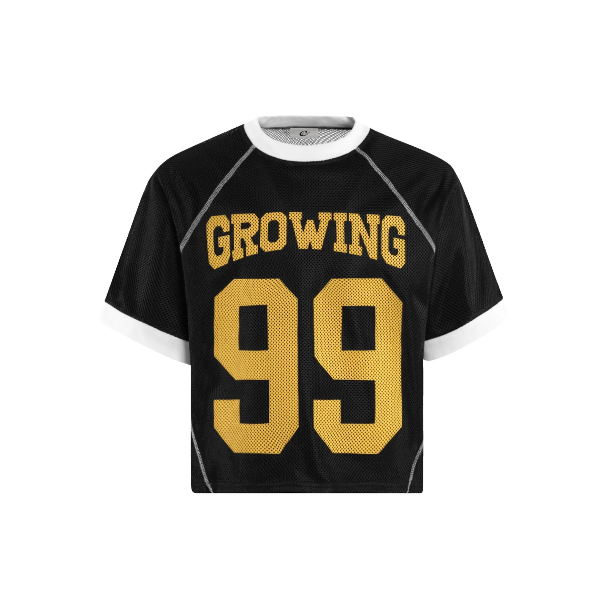 Omirad Contrast-Trim Mesh Jersey Tee sold by Omirad product image thumbnail 2