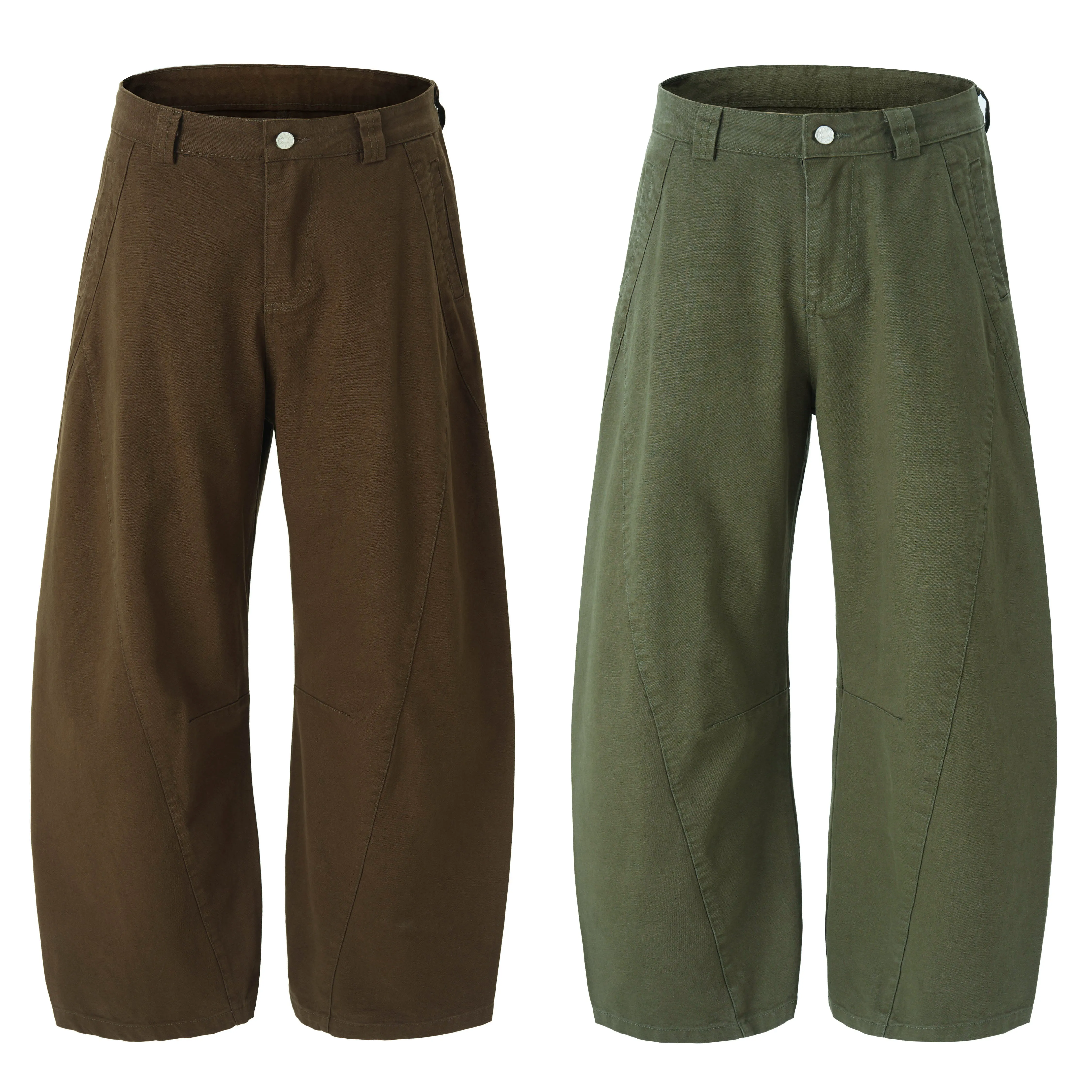 Omirad Solid Wide-Leg Utility Pants sold by Omirad
