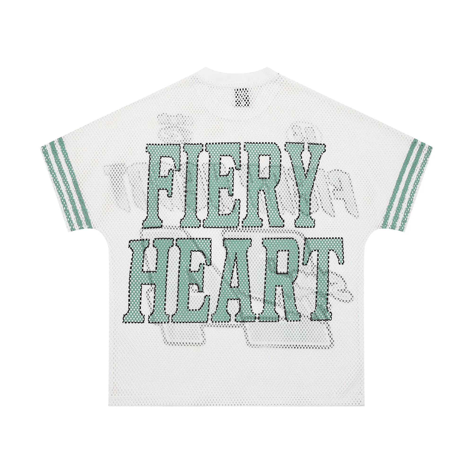 Omirad Fiery Heart Mesh Jersey Tee sold by Omirad product image thumbnail 3