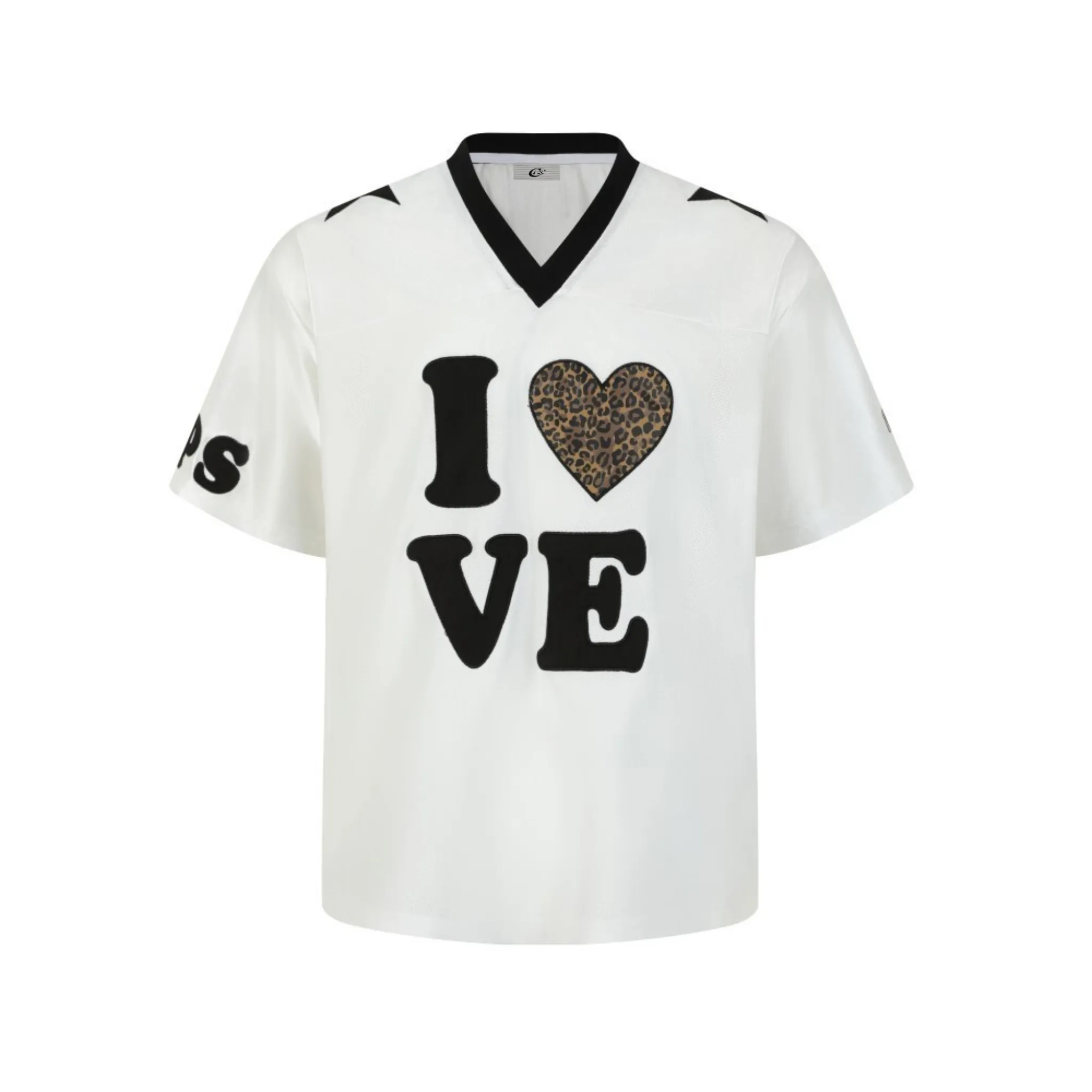 Omirad Leopard Heart Varsity Mesh Jersey sold by Omirad product image thumbnail 2